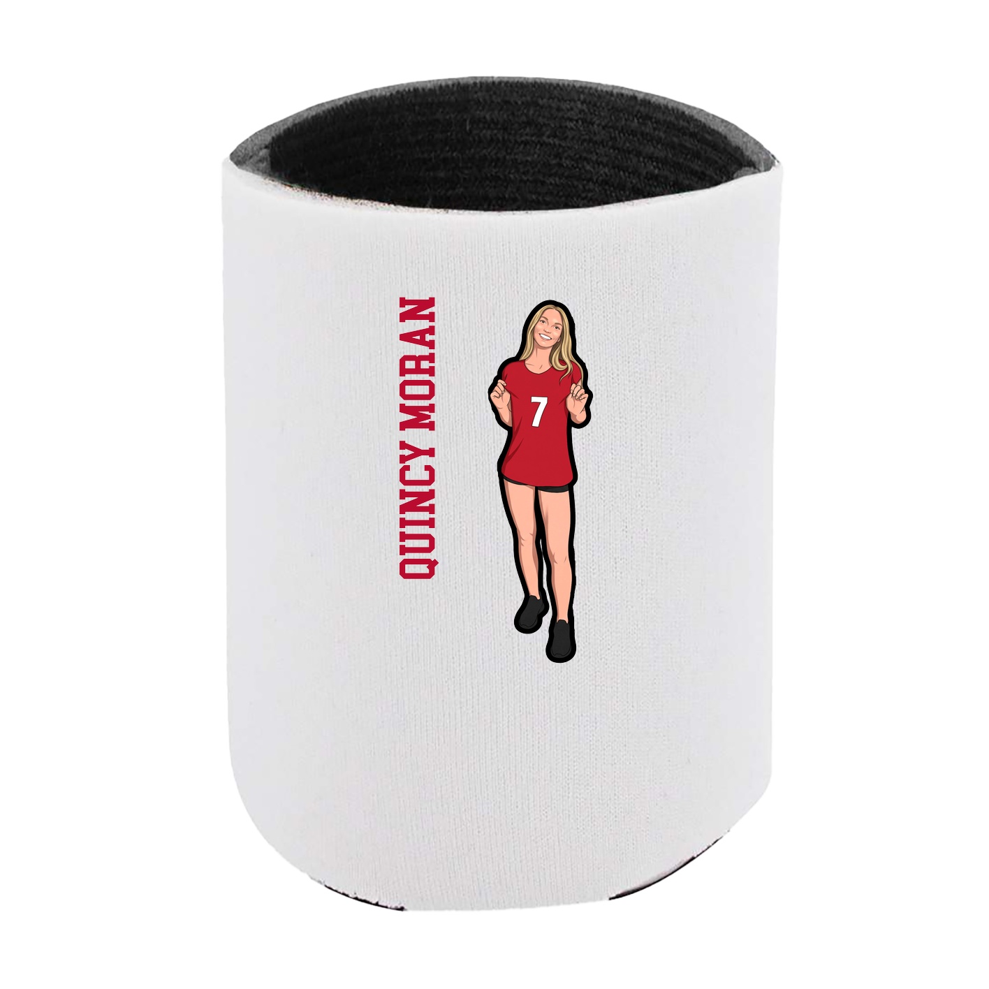 Can Holder — Name Vertical in White