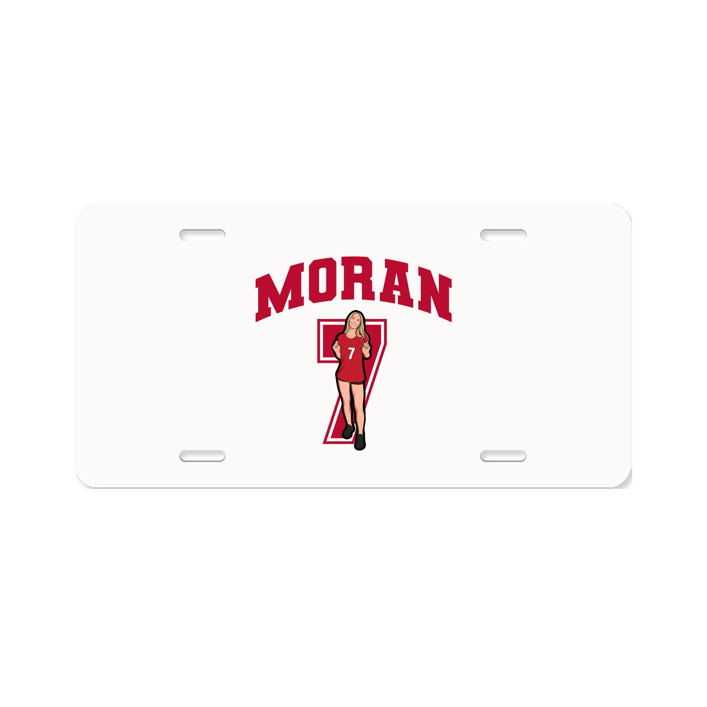 License Plate — Number in Classic
