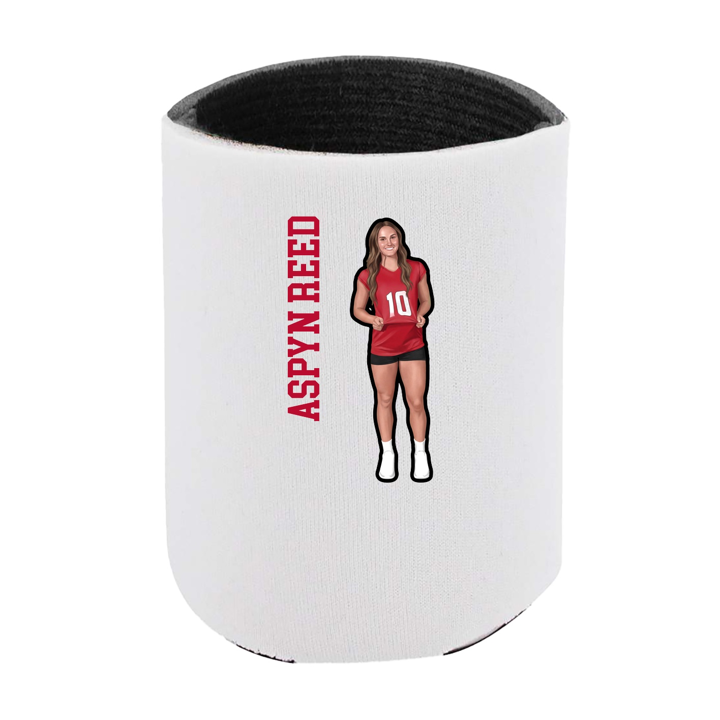 Can Holder — Name Vertical in White
