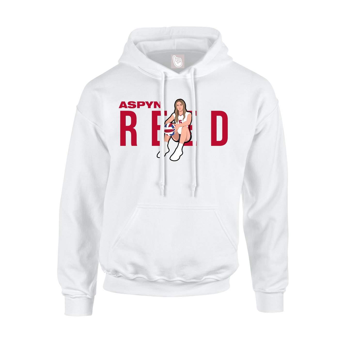 Hoodie — Player Name in White