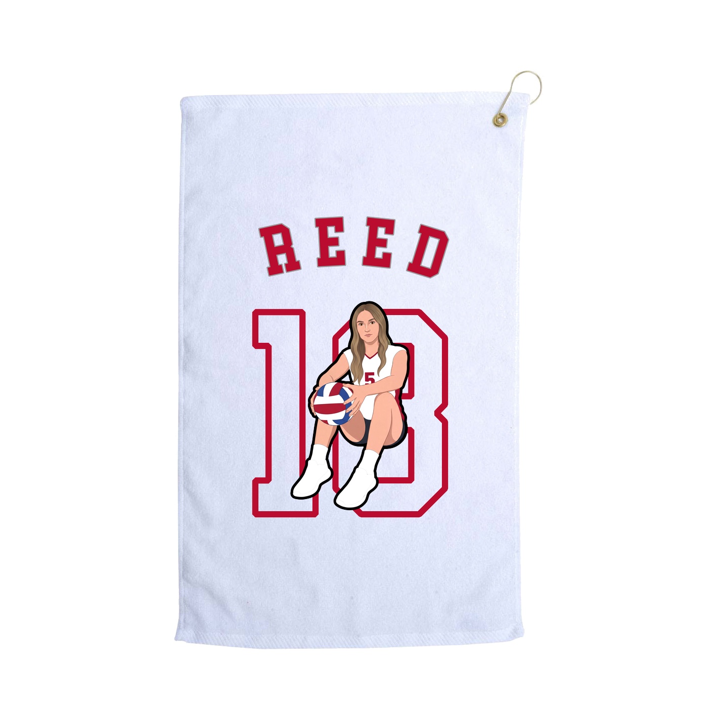 Golf Towel — Shirsey Arch in White