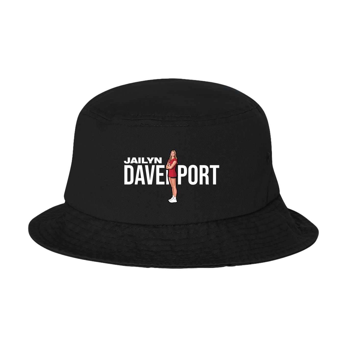 Bucket Cap — Player Name in Black