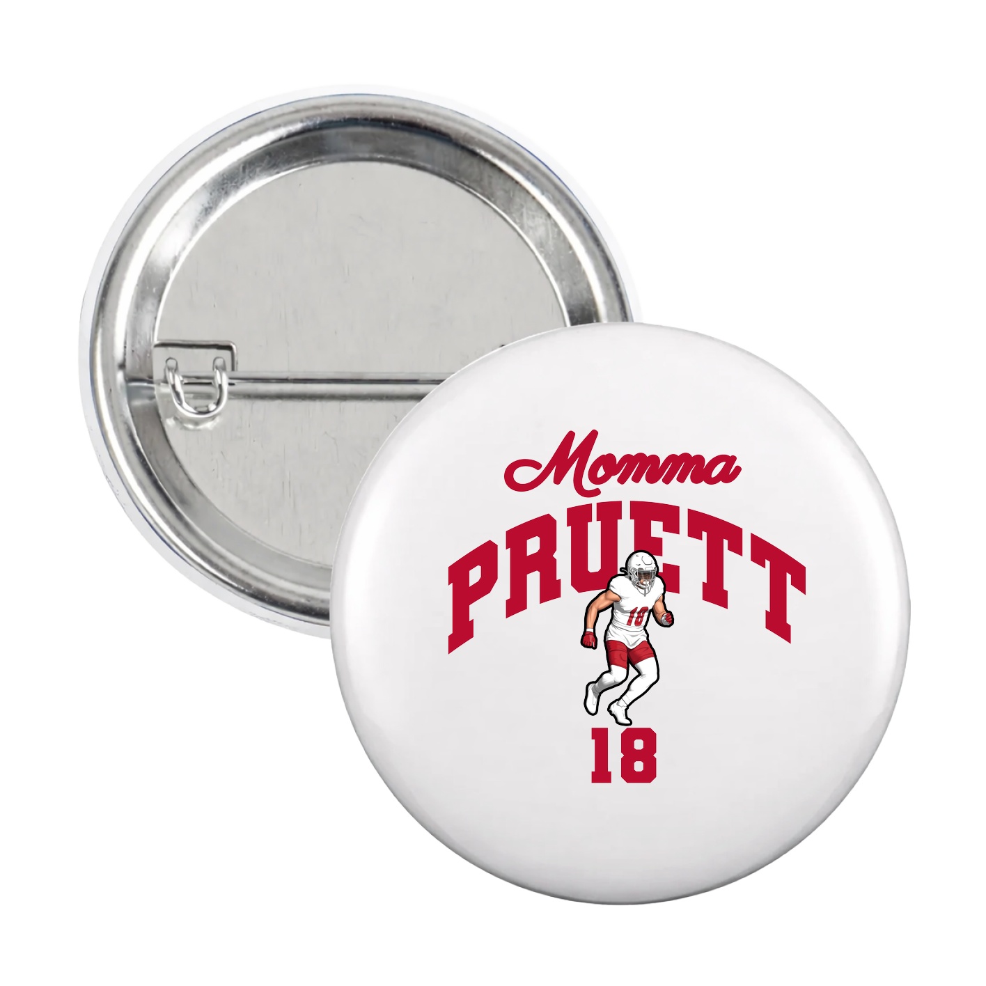 Game Day Button — Mothers Day Arch in White