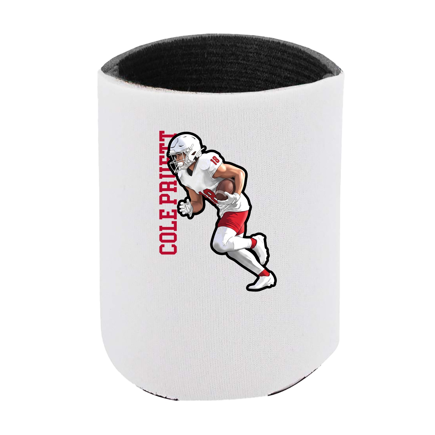Can Holder — Name Vertical in White