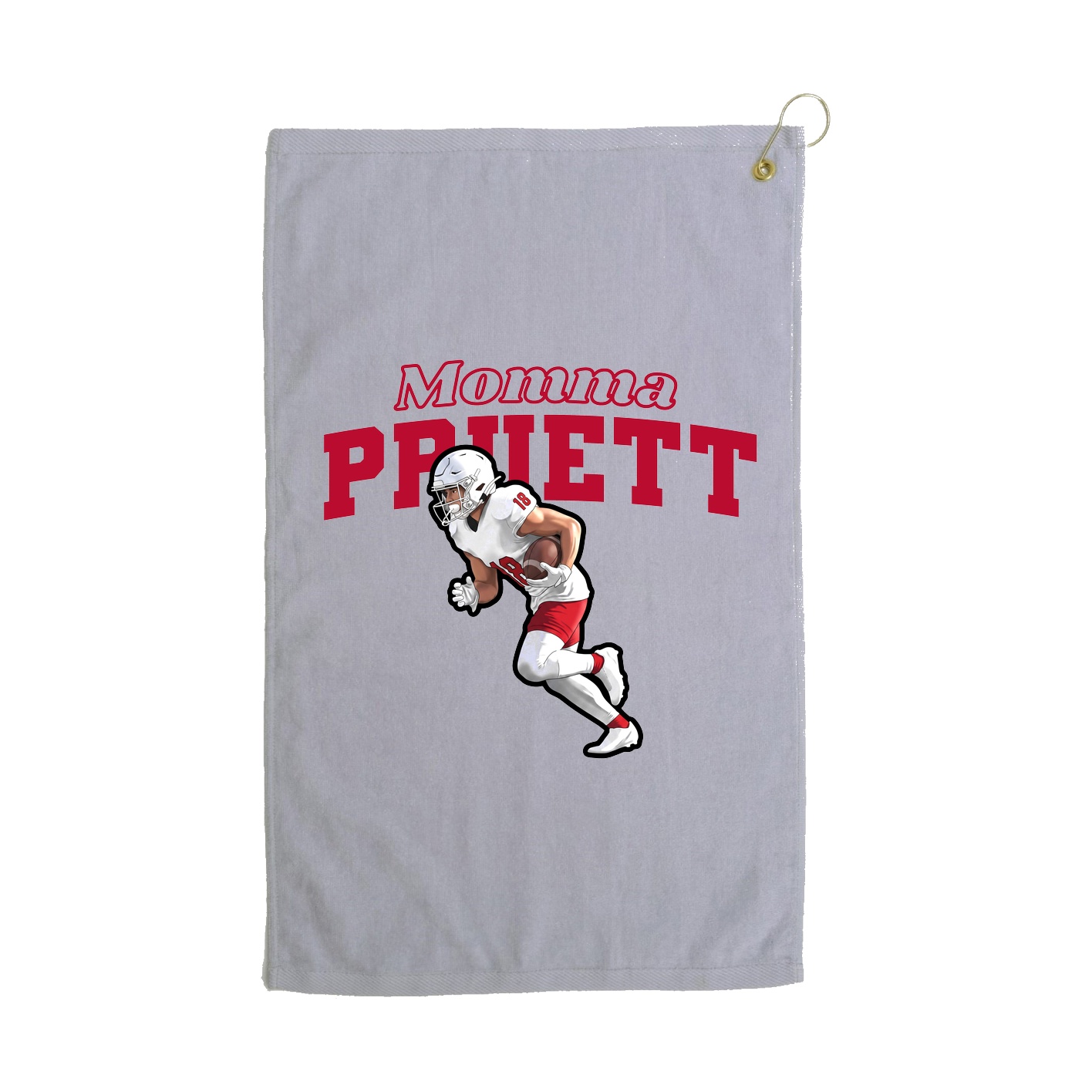 Golf Towel — Mothers Day Block in Grey