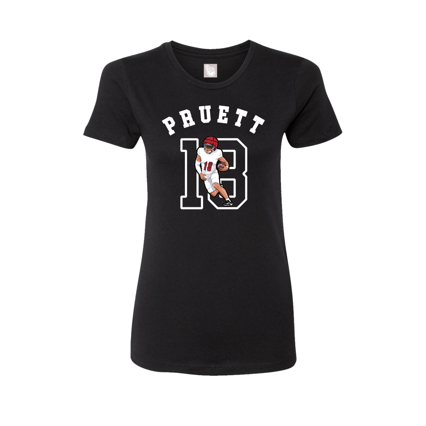Fitted Women's Tee — Shirsey Arch in Black