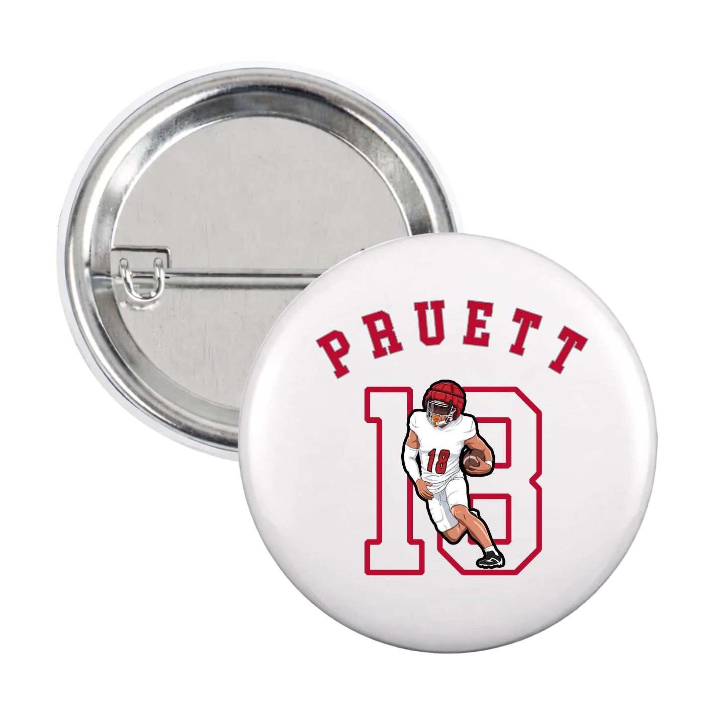 Game Day Button — Shirsey Arch in White
