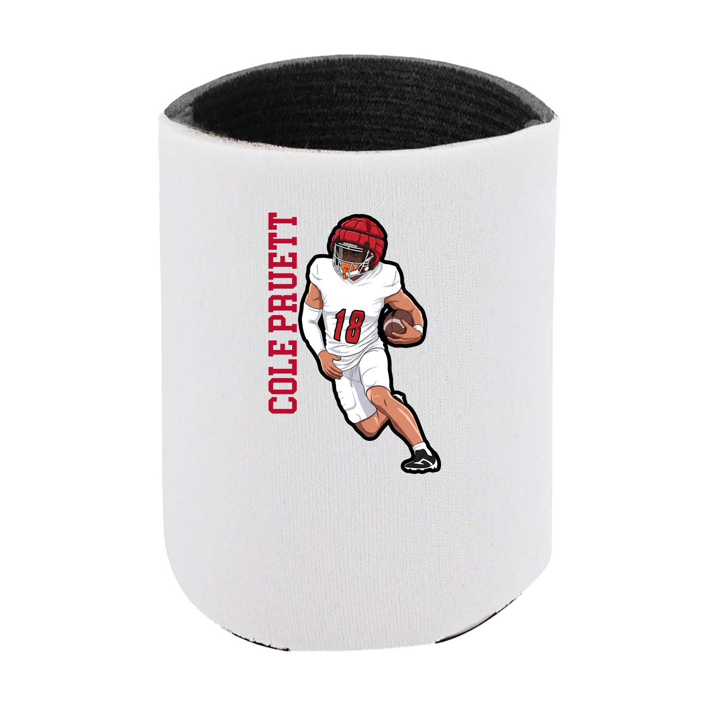 Can Holder — Name Vertical in White