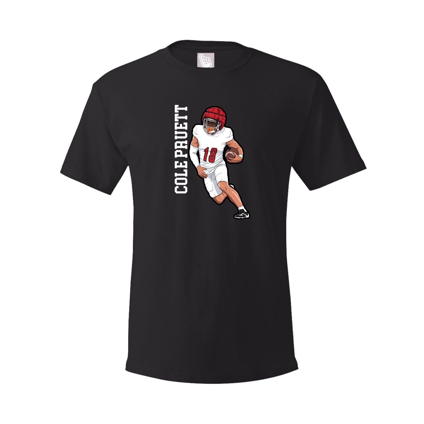 Tee — Name Vertical in Black