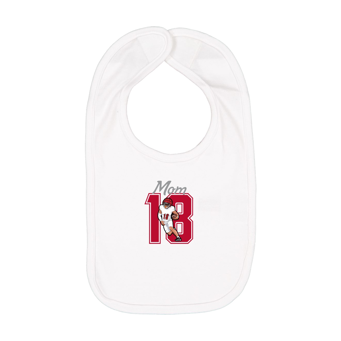 Infant Bib — Mothers Day Shirsey in White