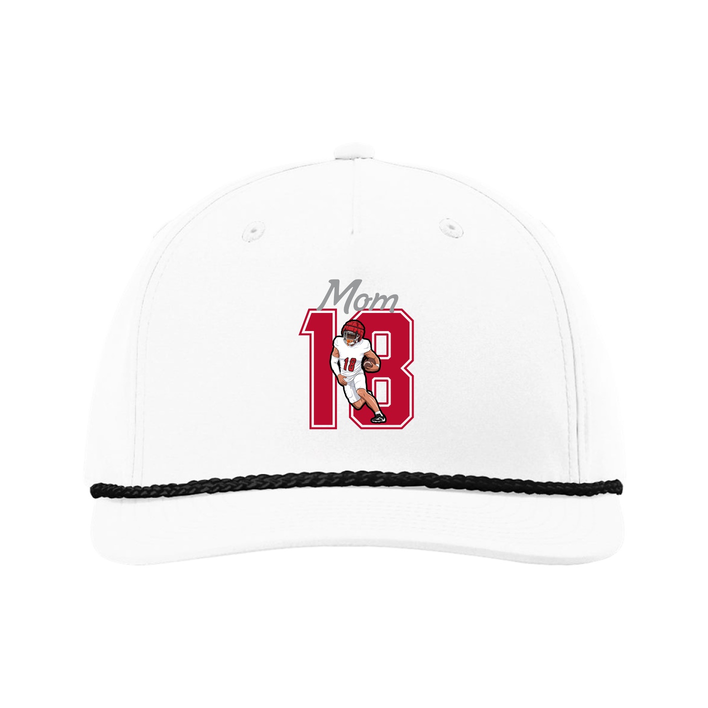 Five-Panel Classic Rope Cap — Mothers Day Shirsey in White