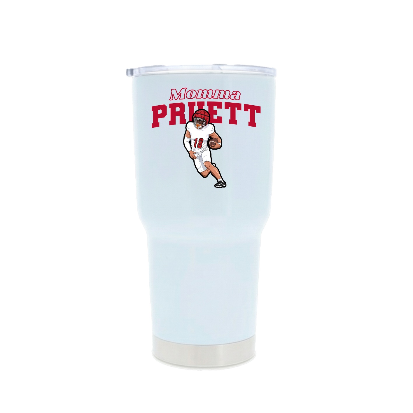 30oz Stainless Steel Tumbler — Mothers Day Block in White