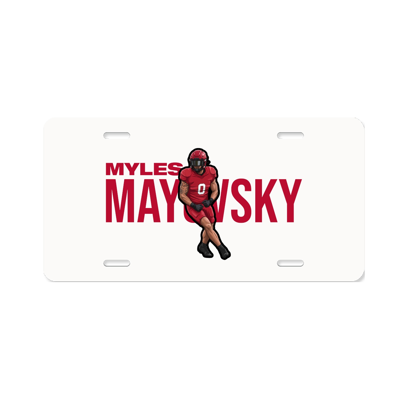 License Plate — Player Name in Classic