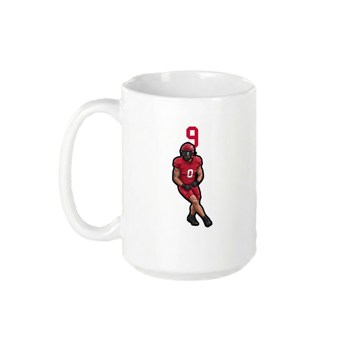 15oz Coffee Mug — Number Top in White