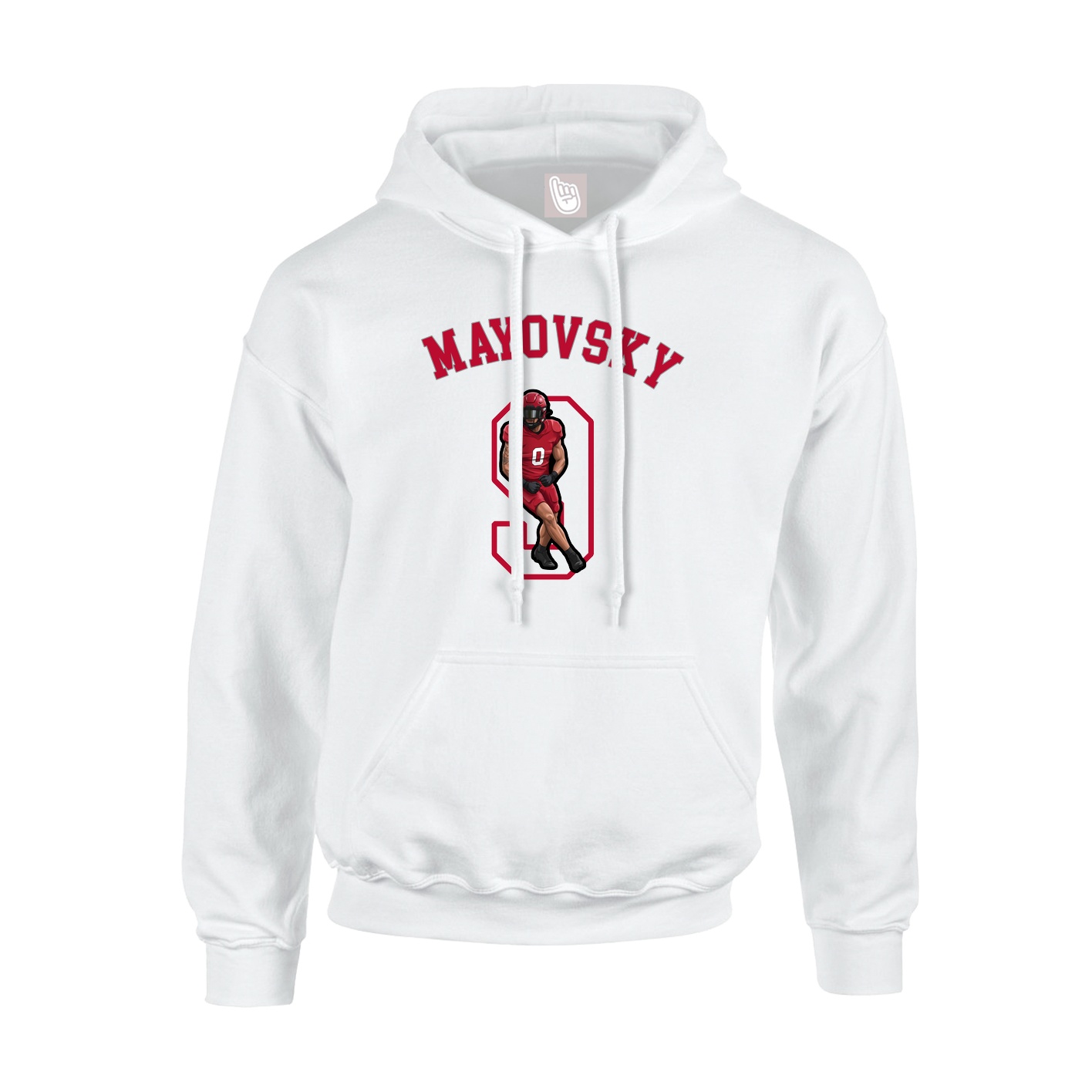 Hoodie — Shirsey Arch in White