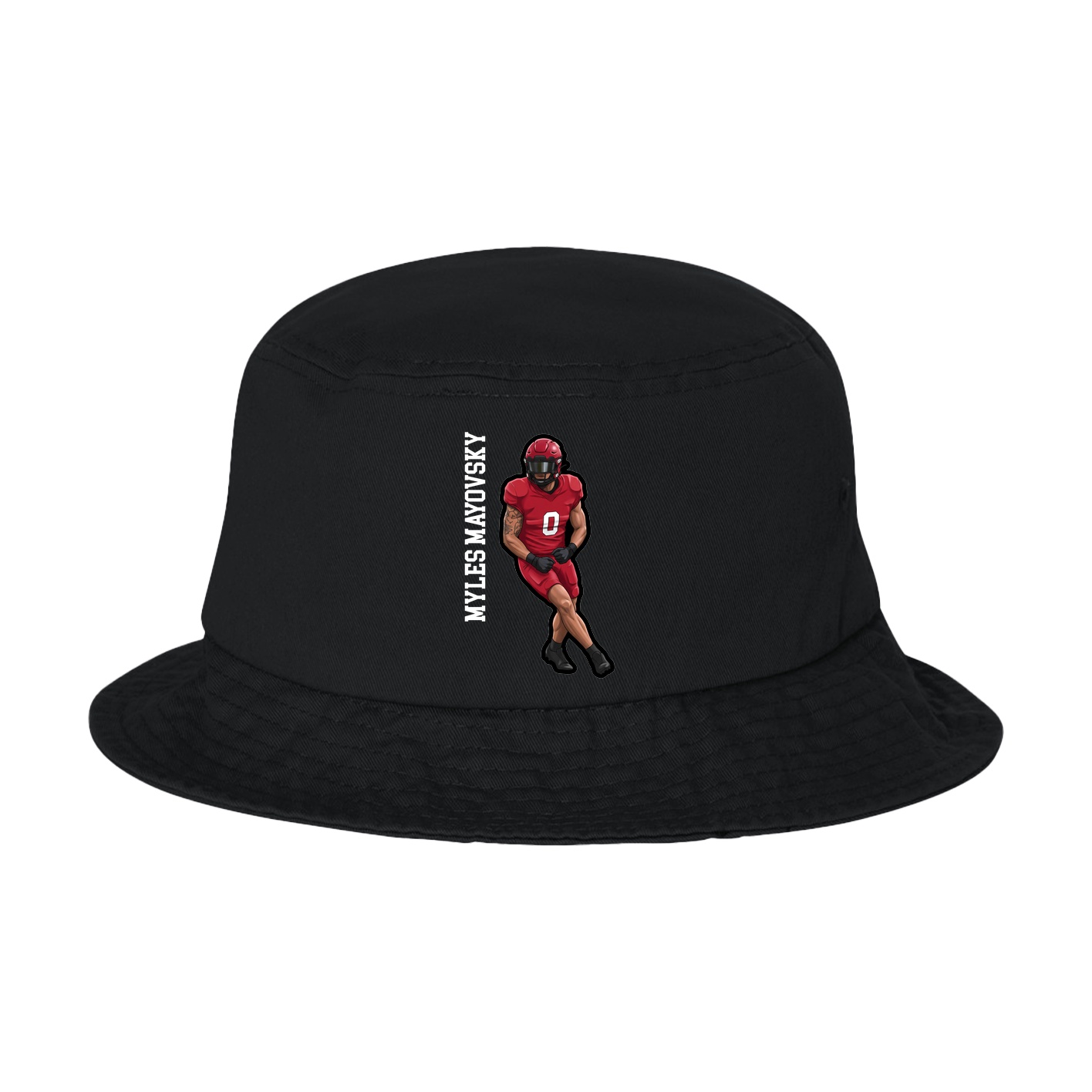 Bucket Cap — Name Vertical in Black