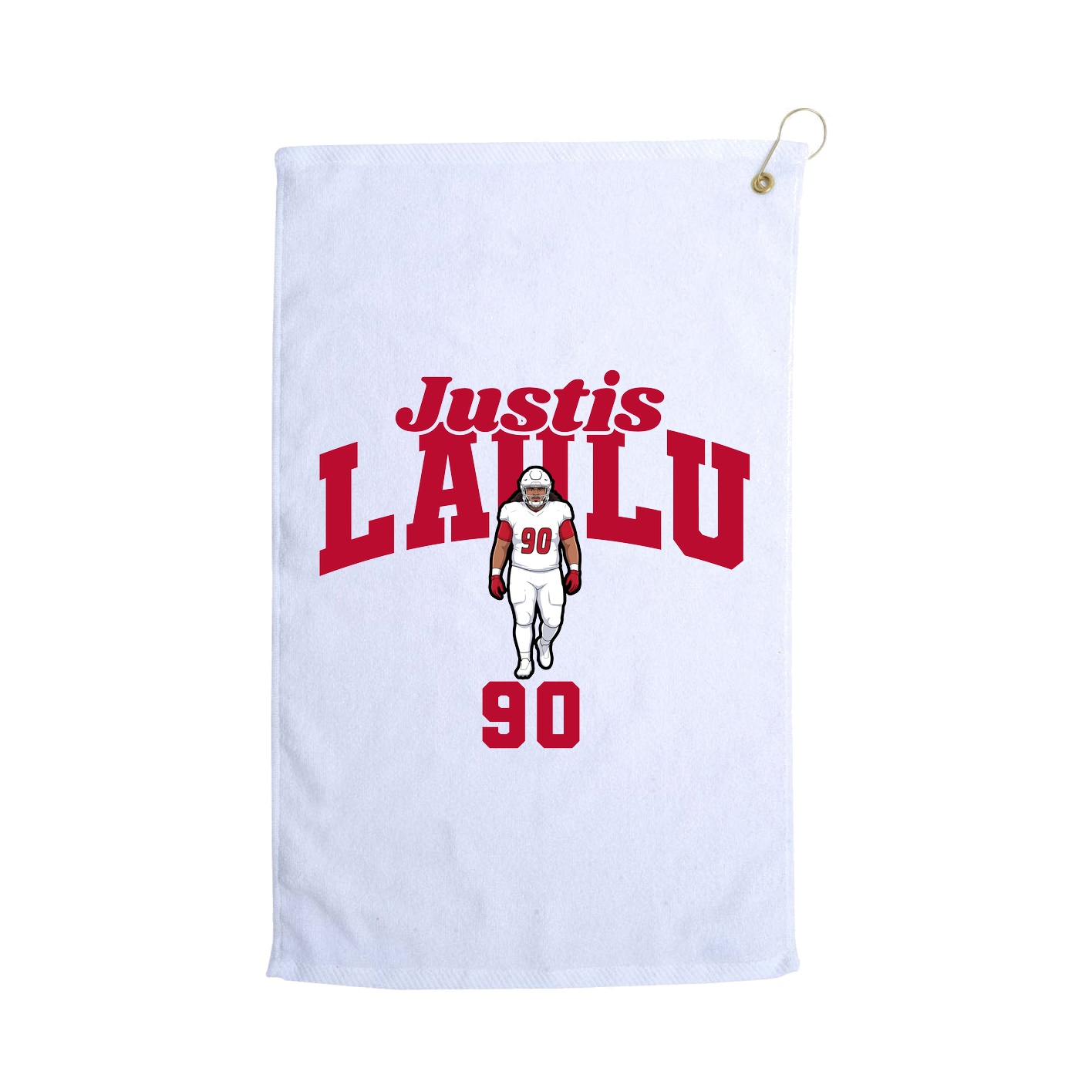 Golf Towel — Signature Arch in White