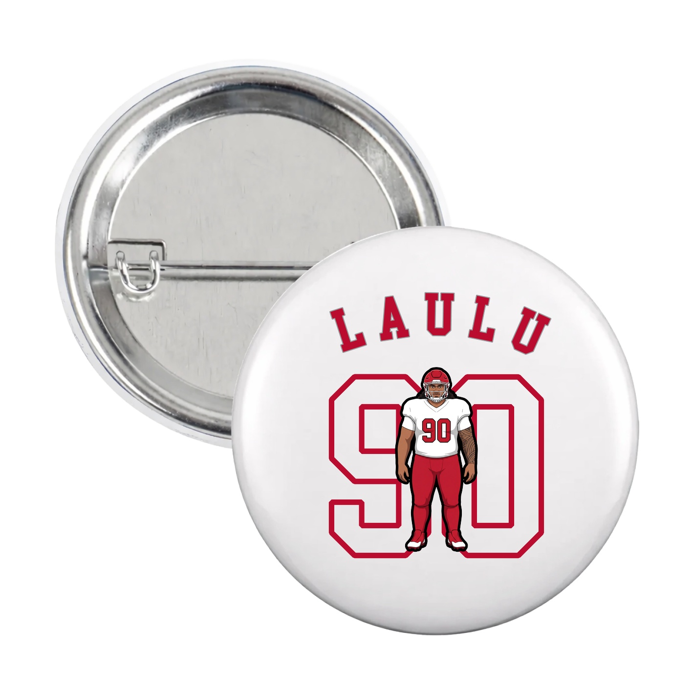 Game Day Button — Shirsey Arch in White