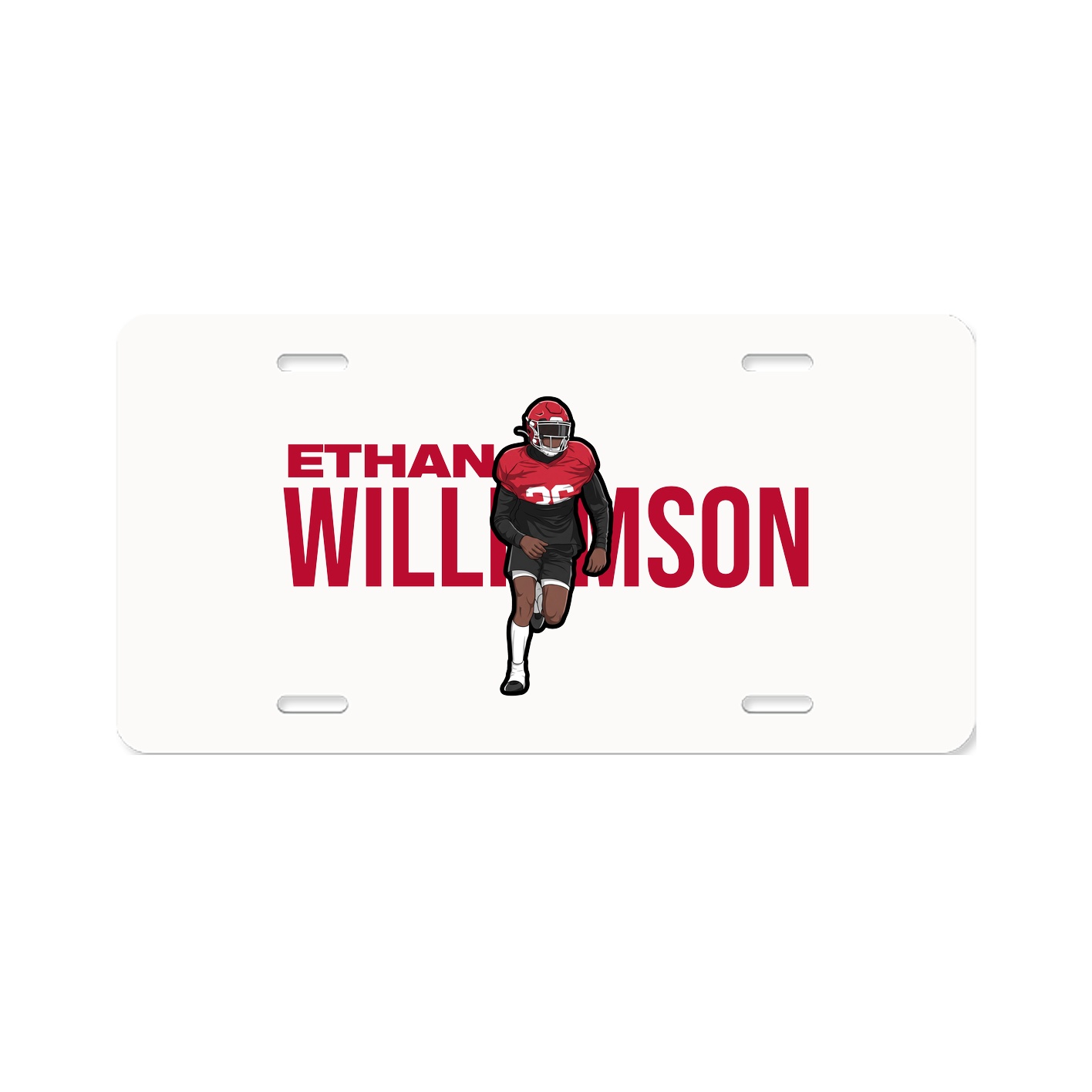 License Plate — Player Name in Classic