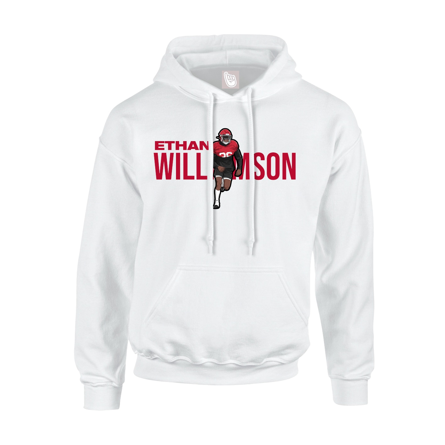 Hoodie — Player Name in White