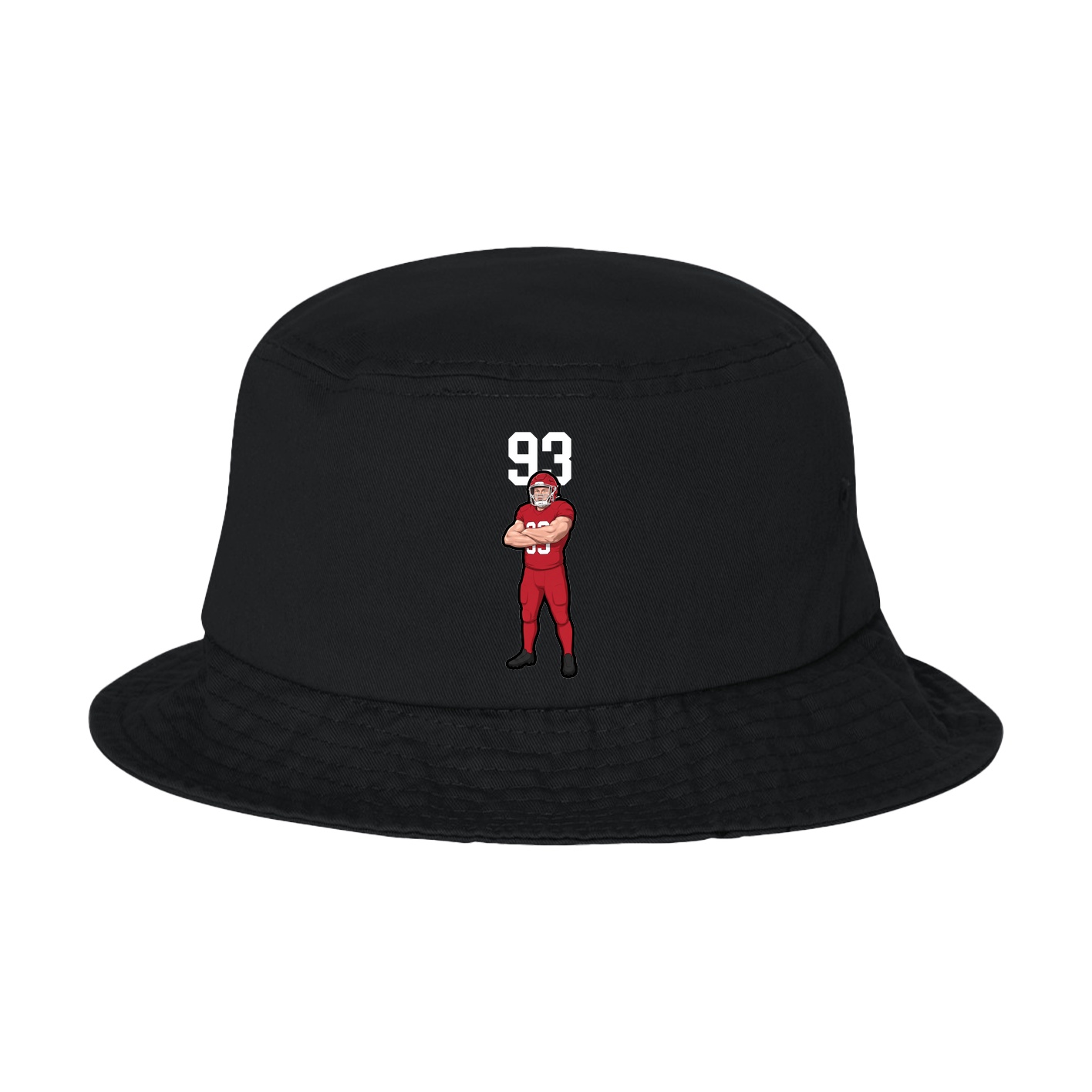 Bucket Cap — Number Top in Black