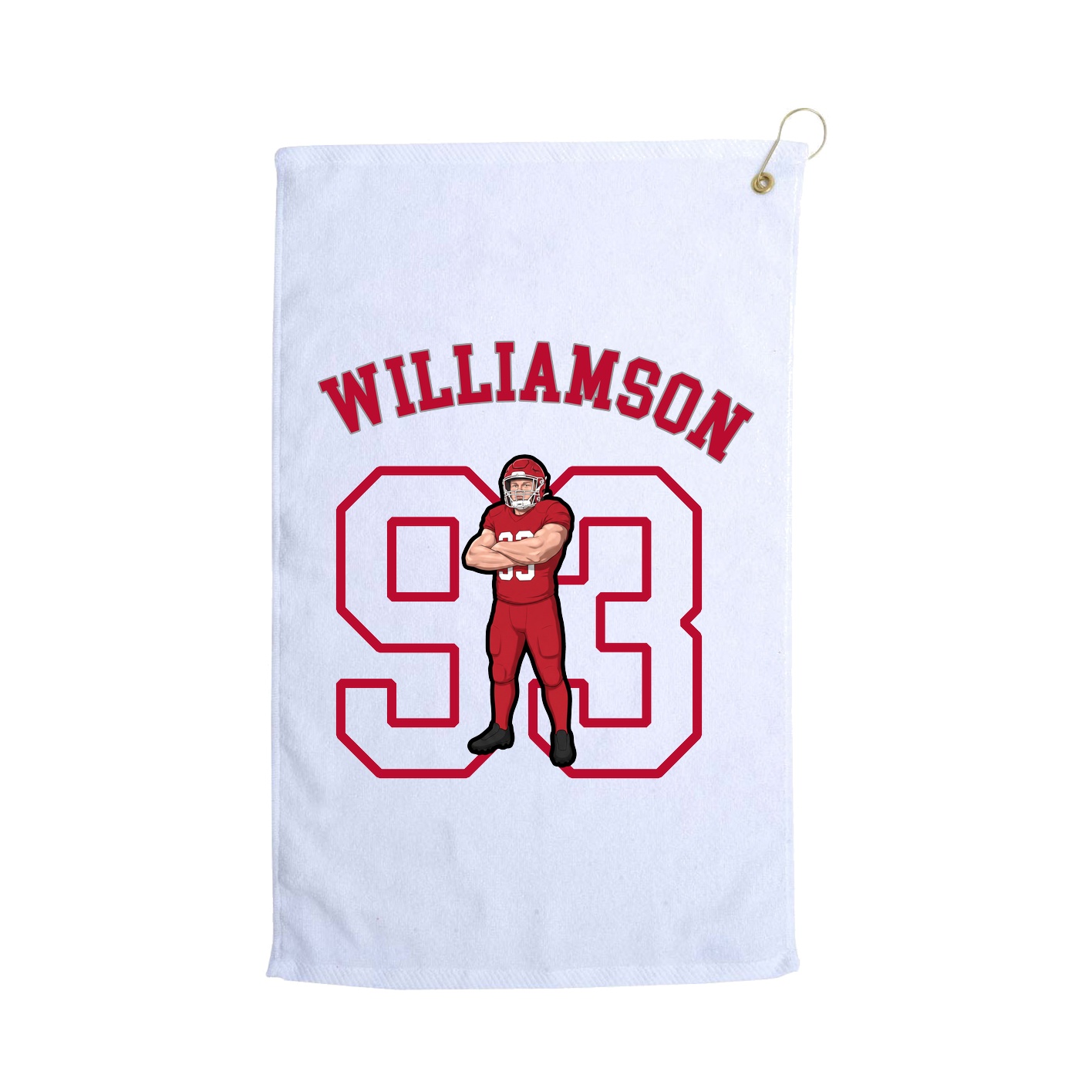 Golf Towel — Shirsey Arch in White