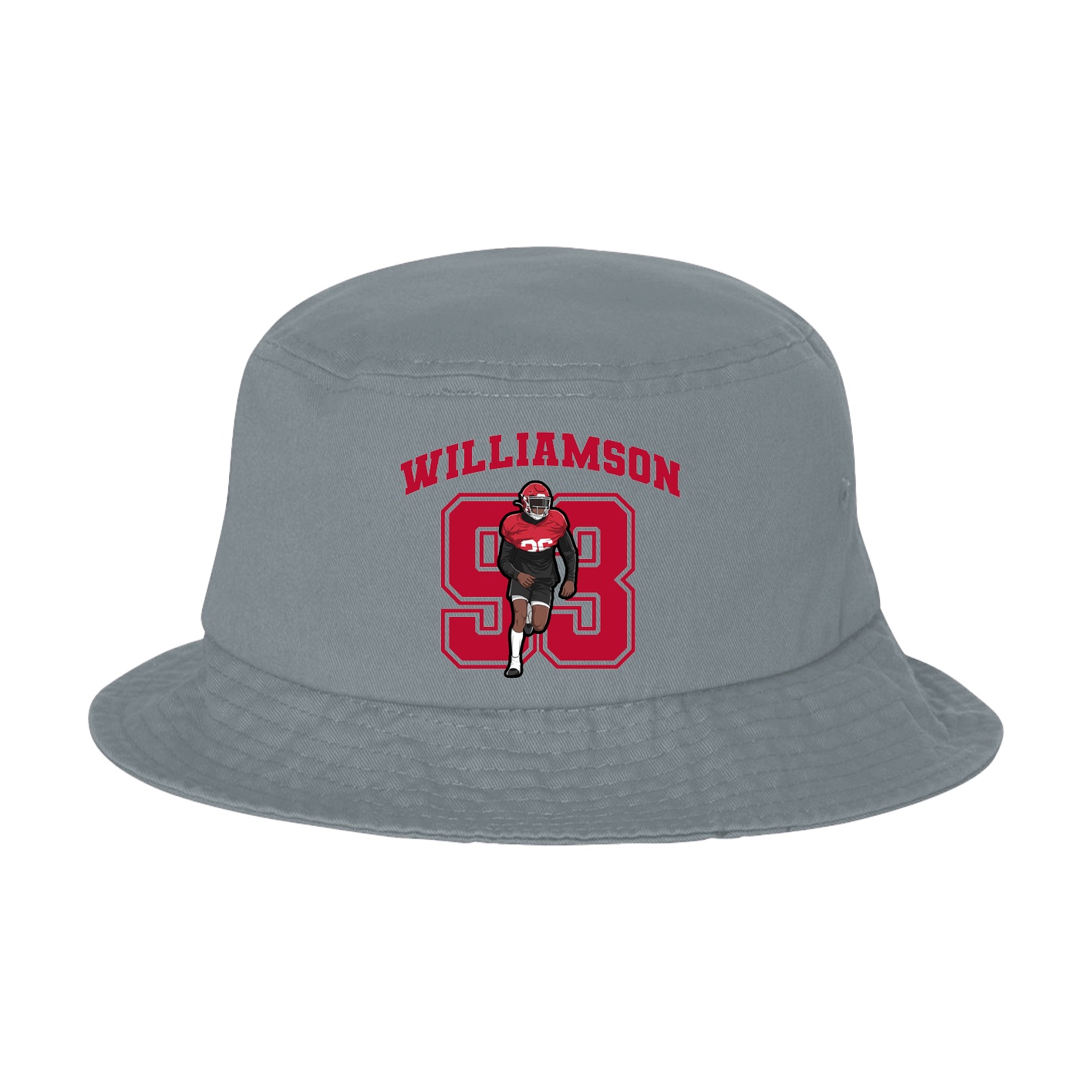Bucket Cap — Number in Grey