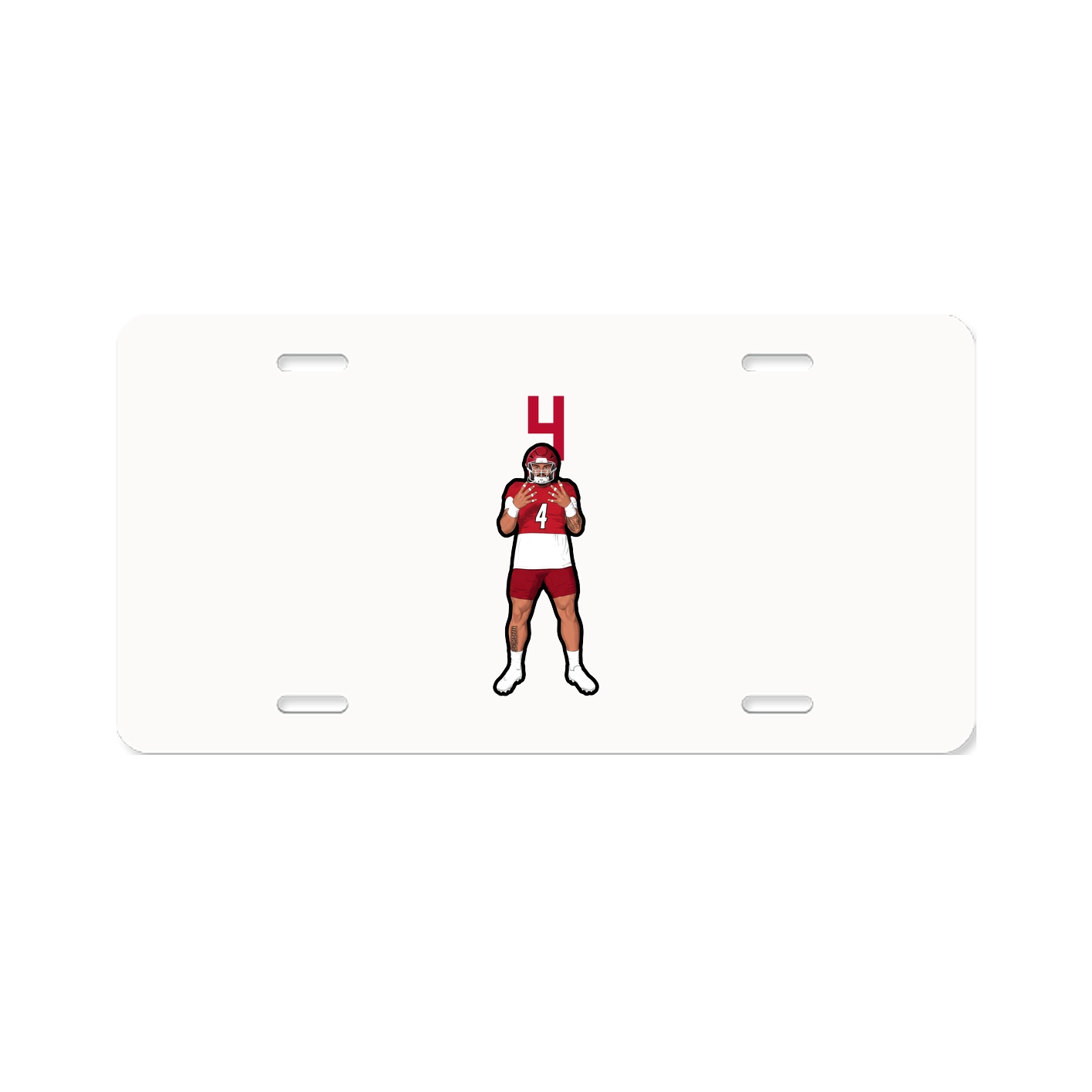 License Plate — Number Top in Classic