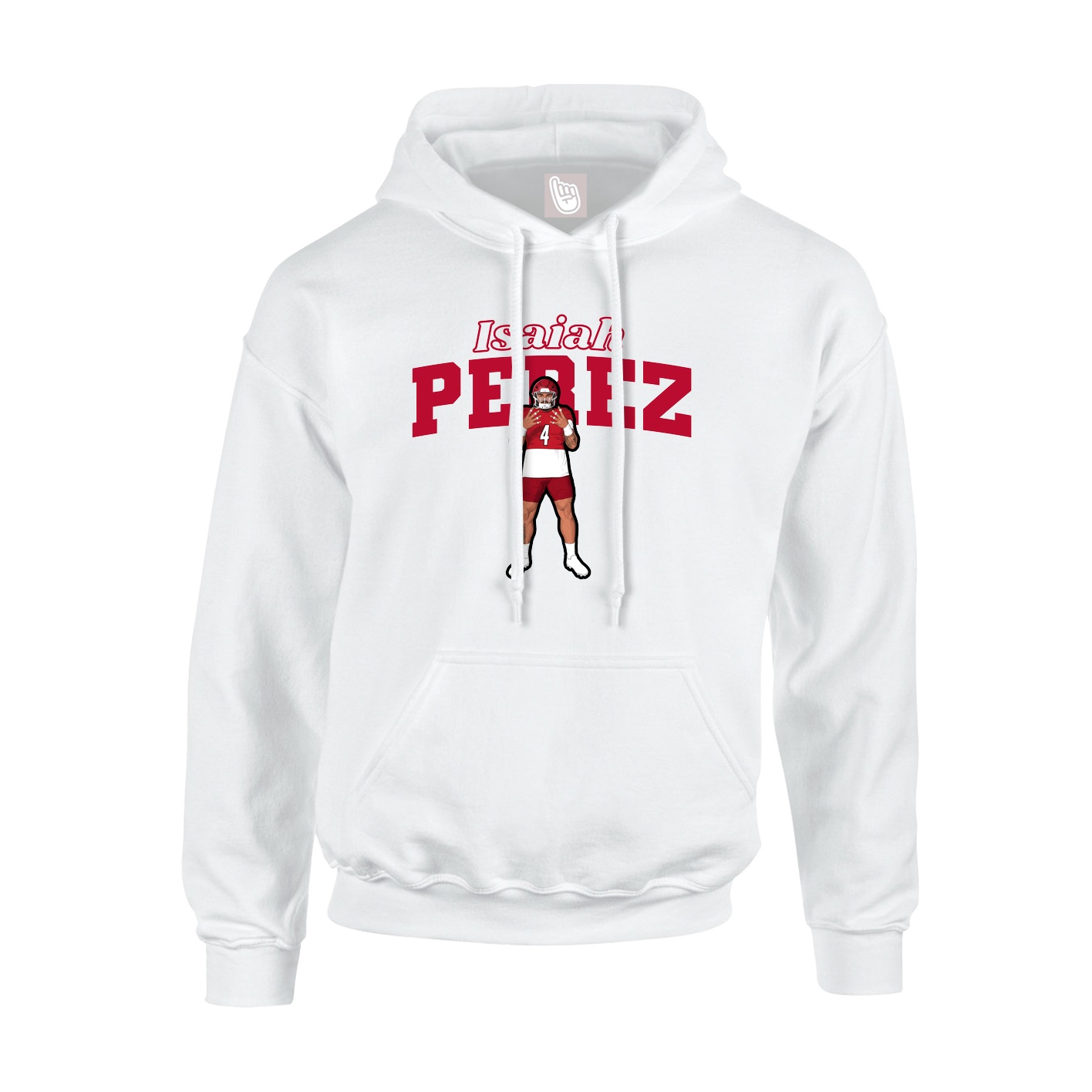 Hoodie — Name Arch in White