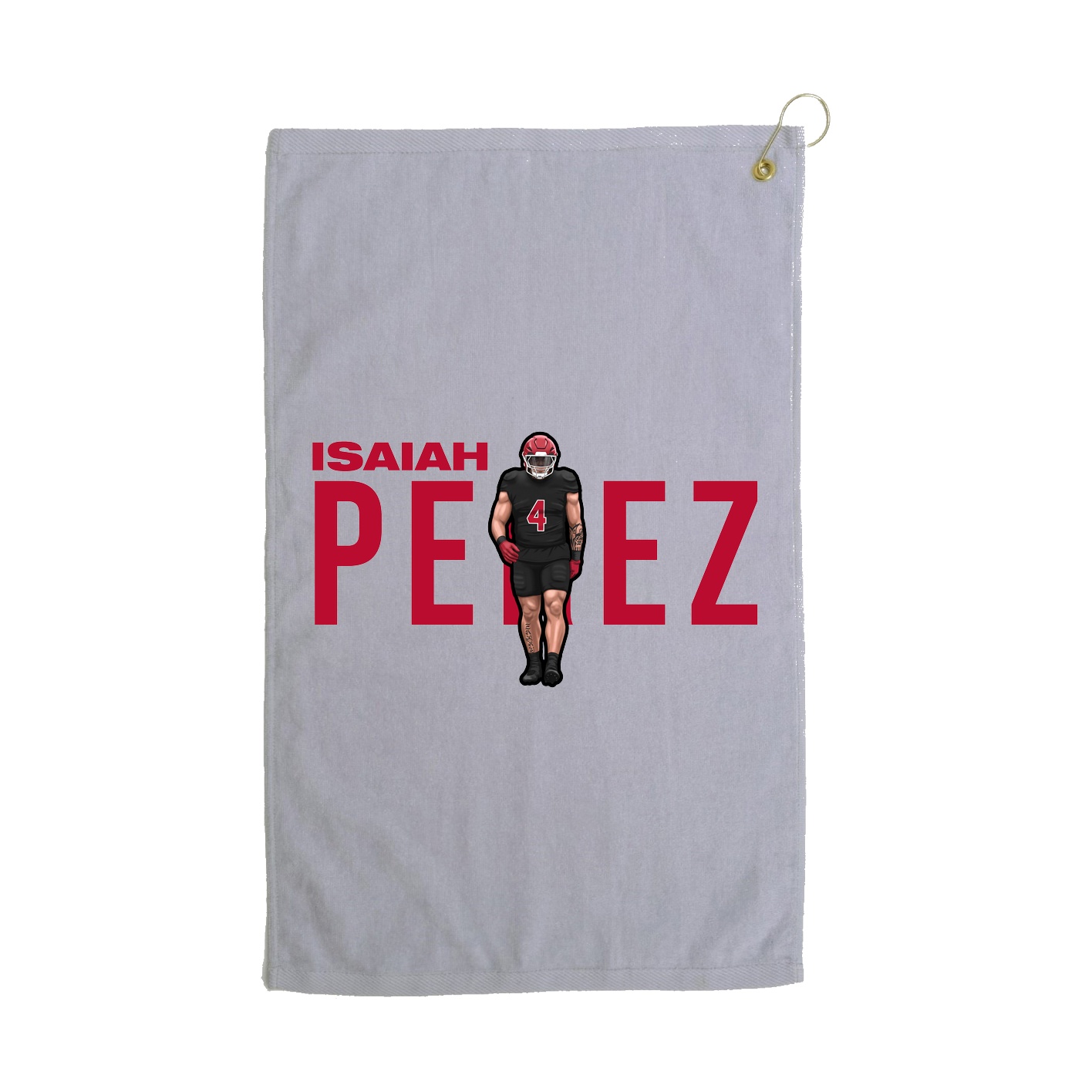 Golf Towel — Player Name in Grey