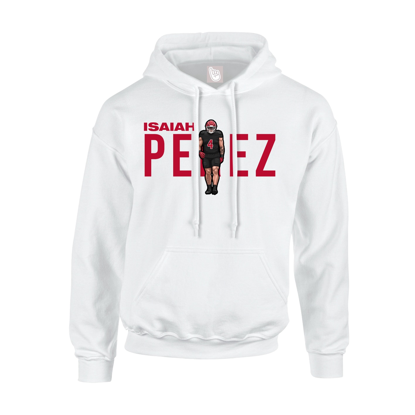 Youth Hoodie — Player Name in White