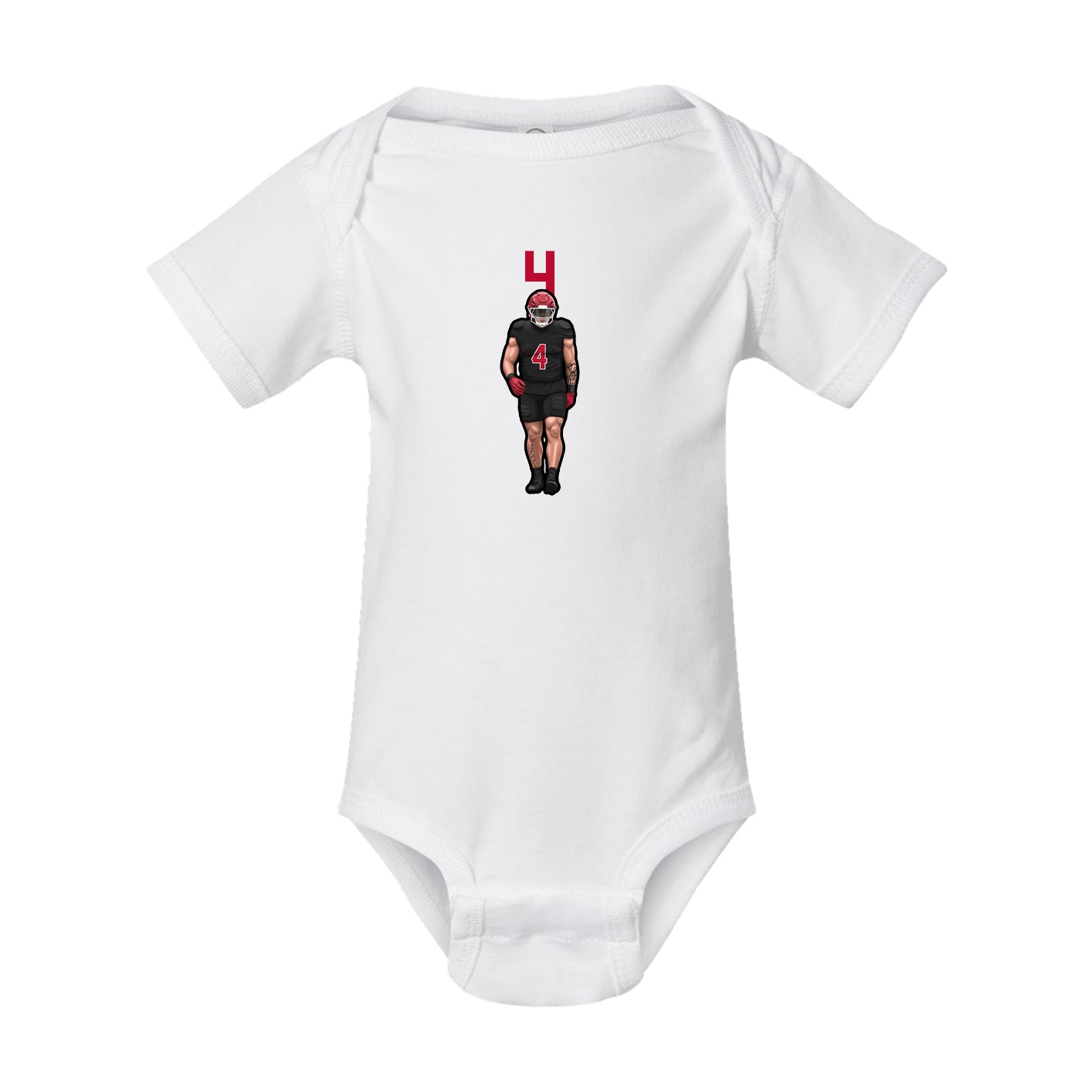 Baby Onesie — Number Top in White