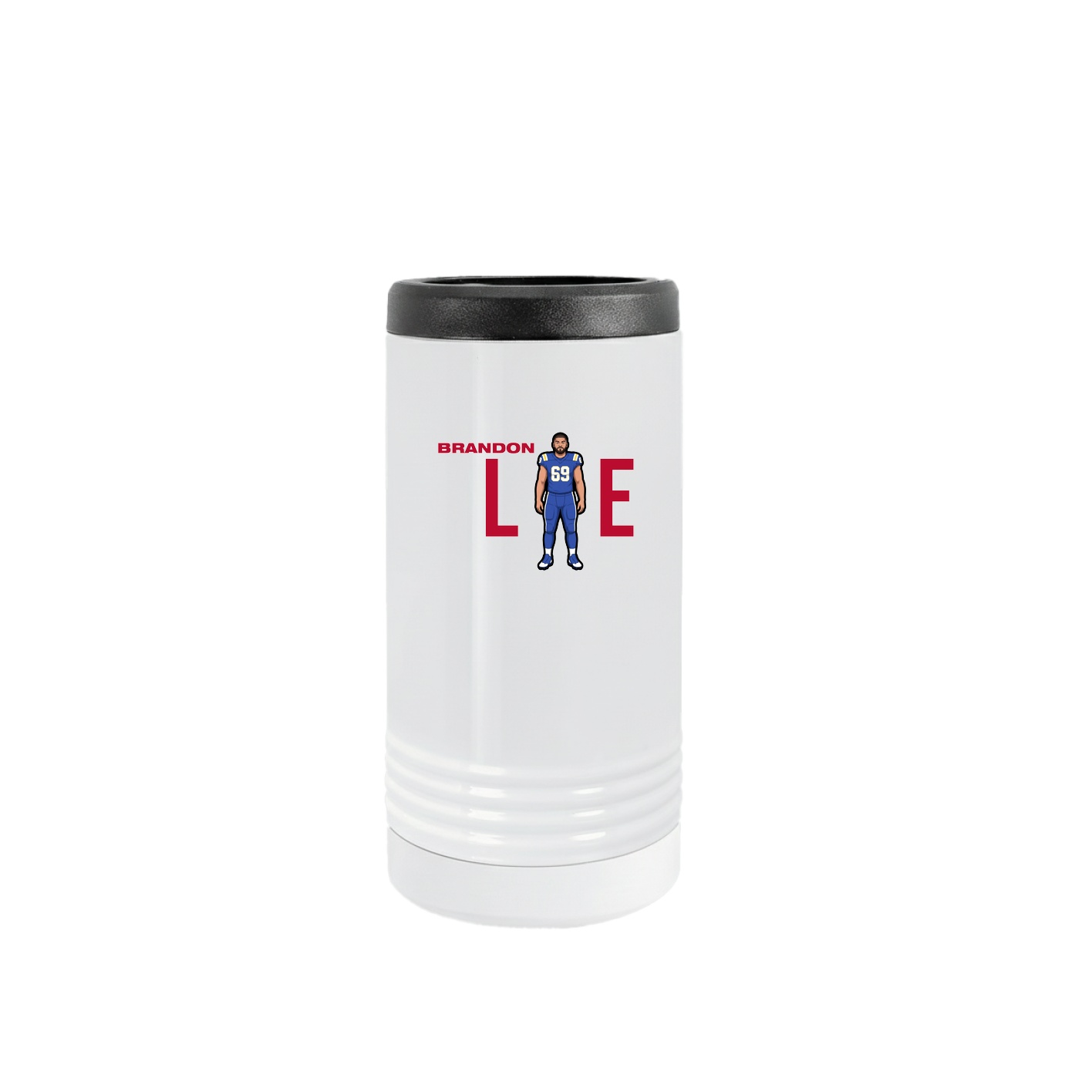 Slim Beverage Holder — Player Name in White