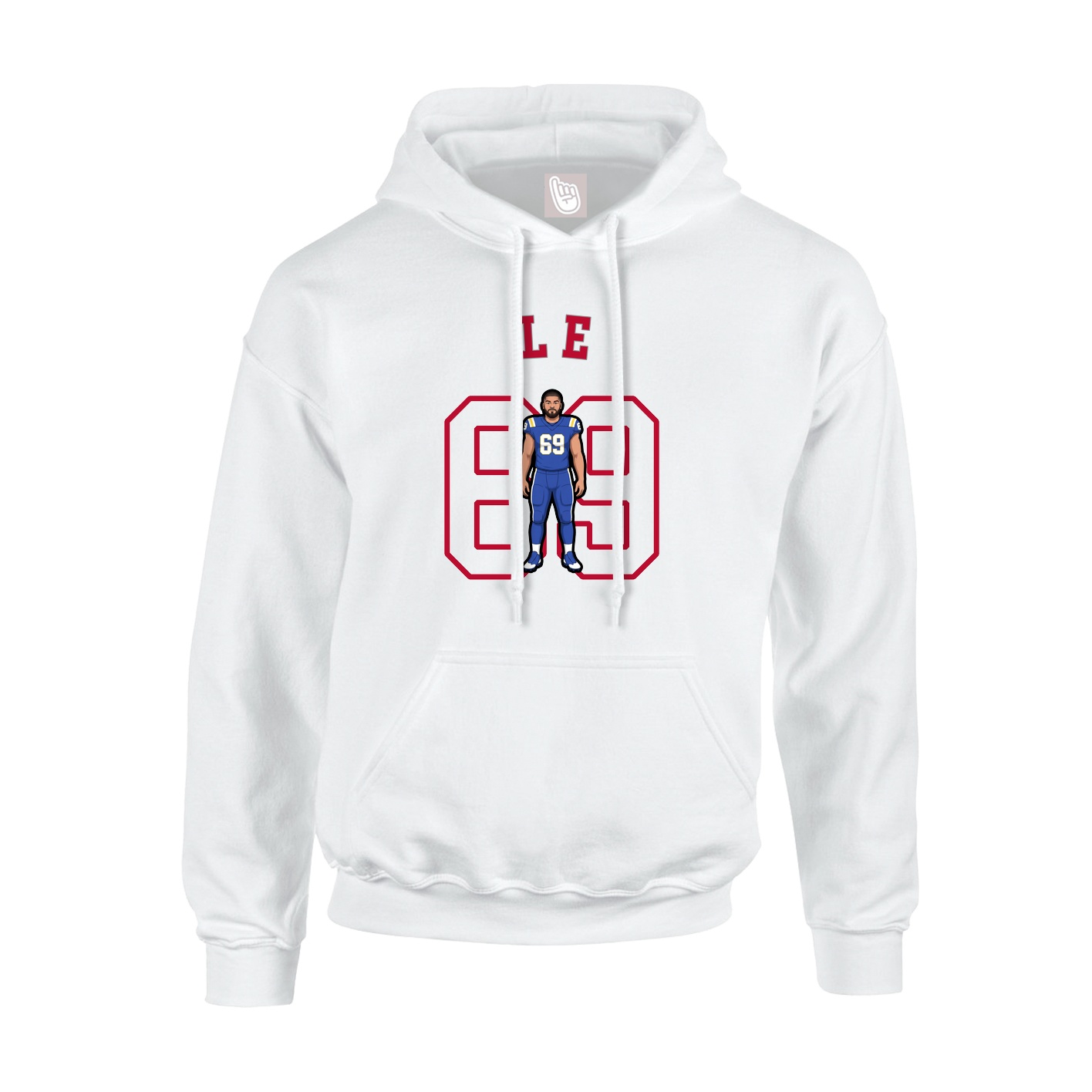 Youth Hoodie — Shirsey Arch in White