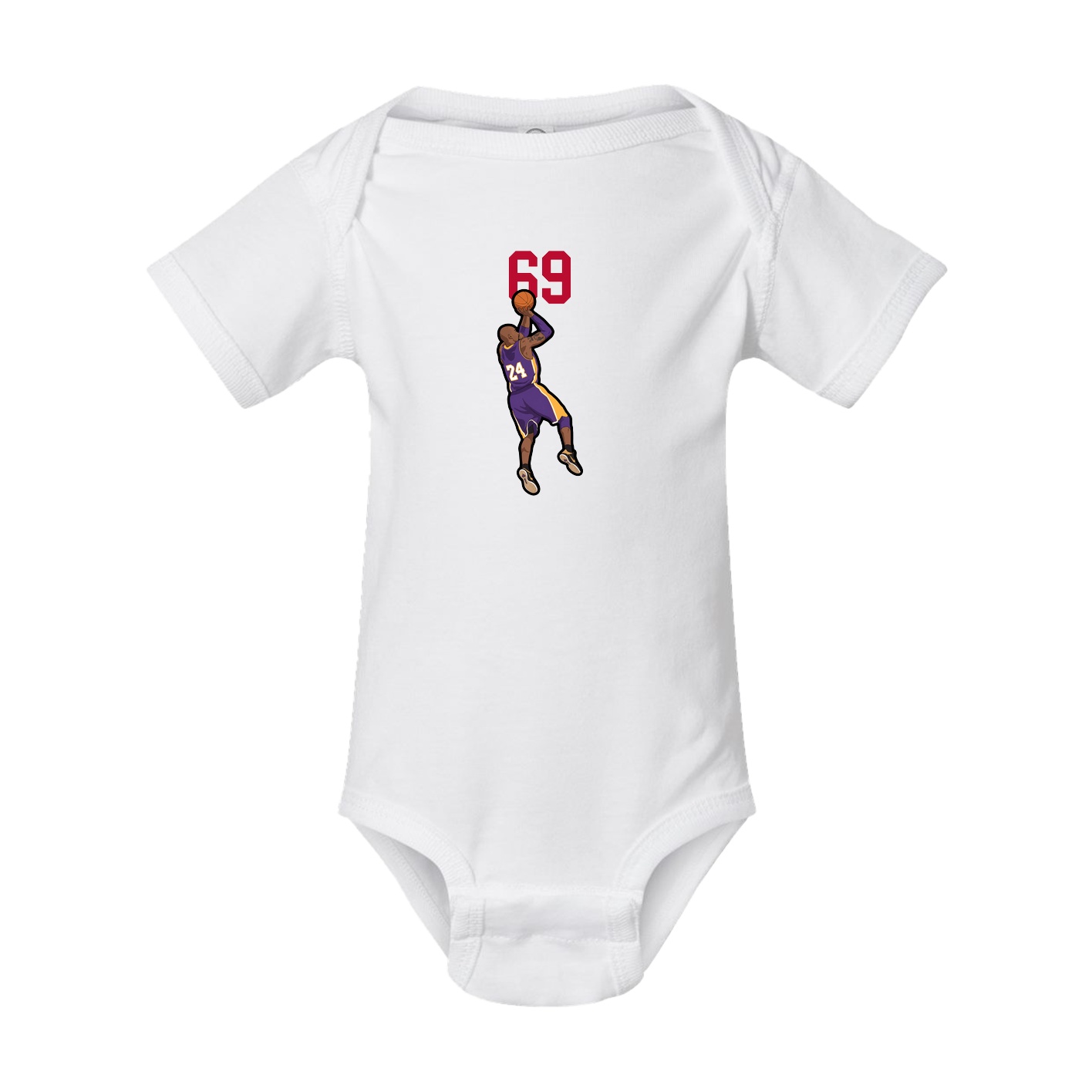 Baby Onesie — Number Top in White