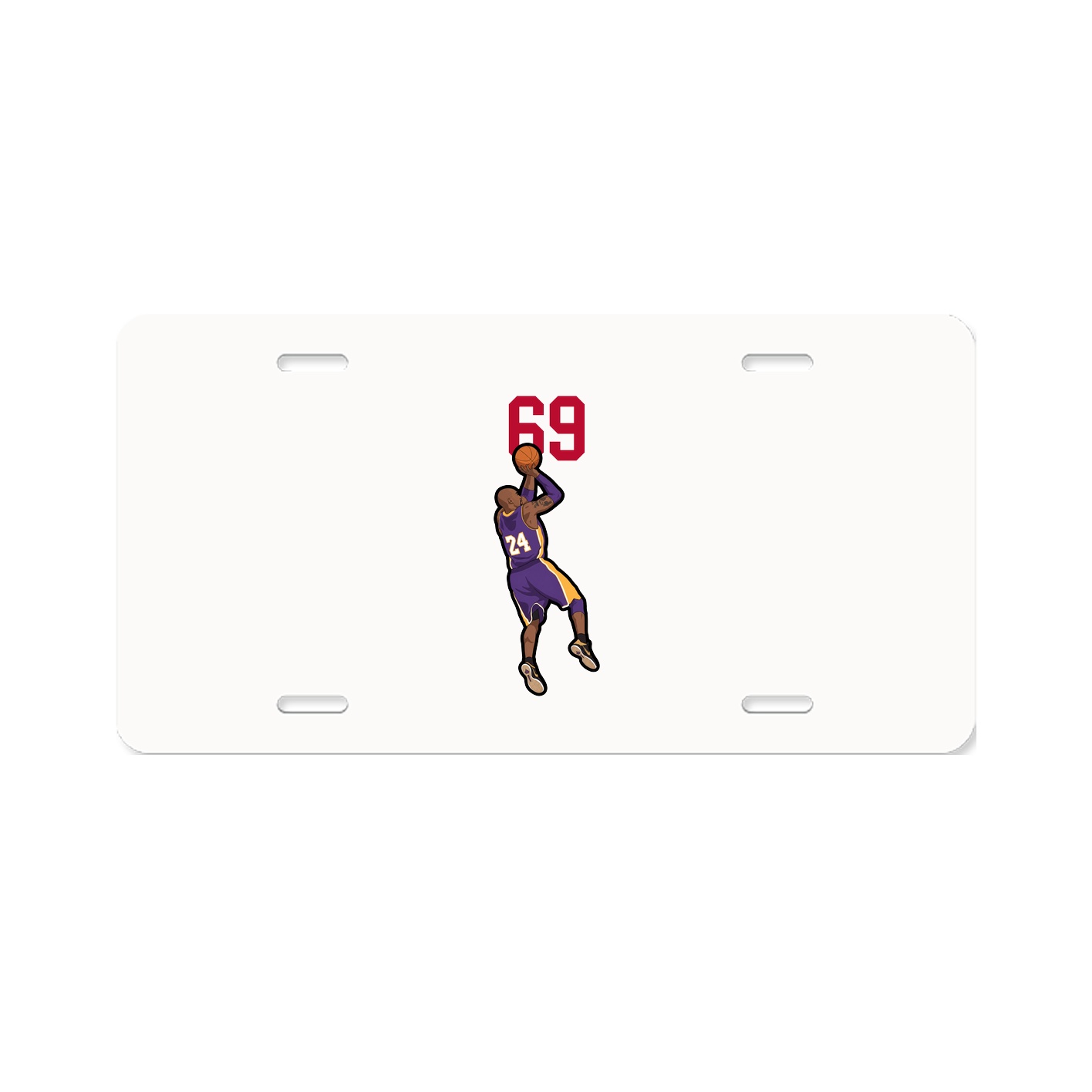 License Plate — Number Top in Classic