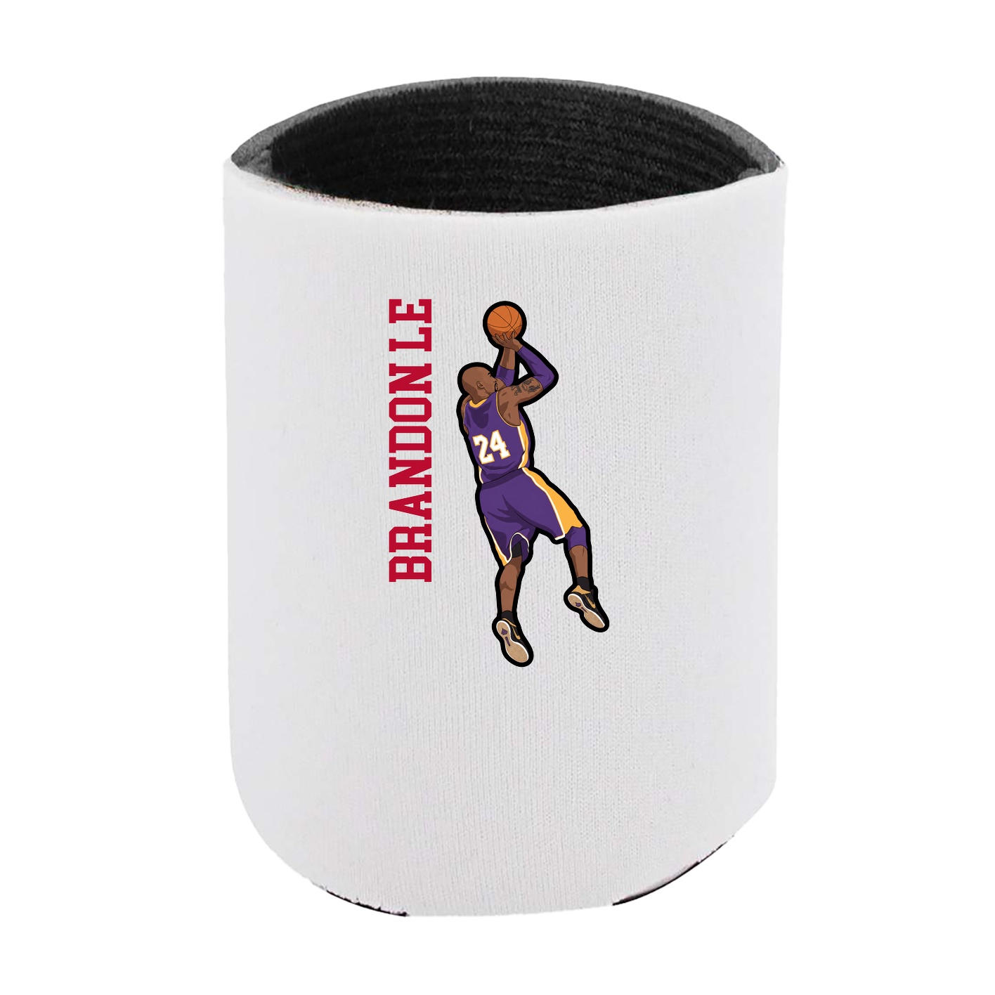 Can Holder — Name Vertical in White