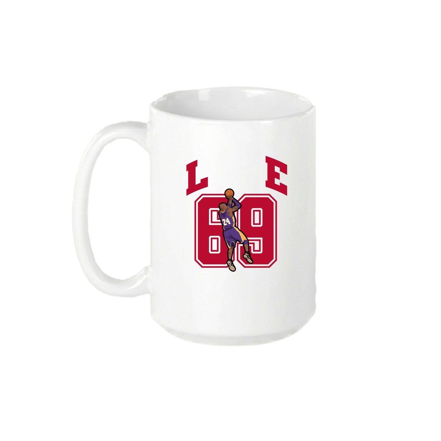 15oz Coffee Mug — Number in White