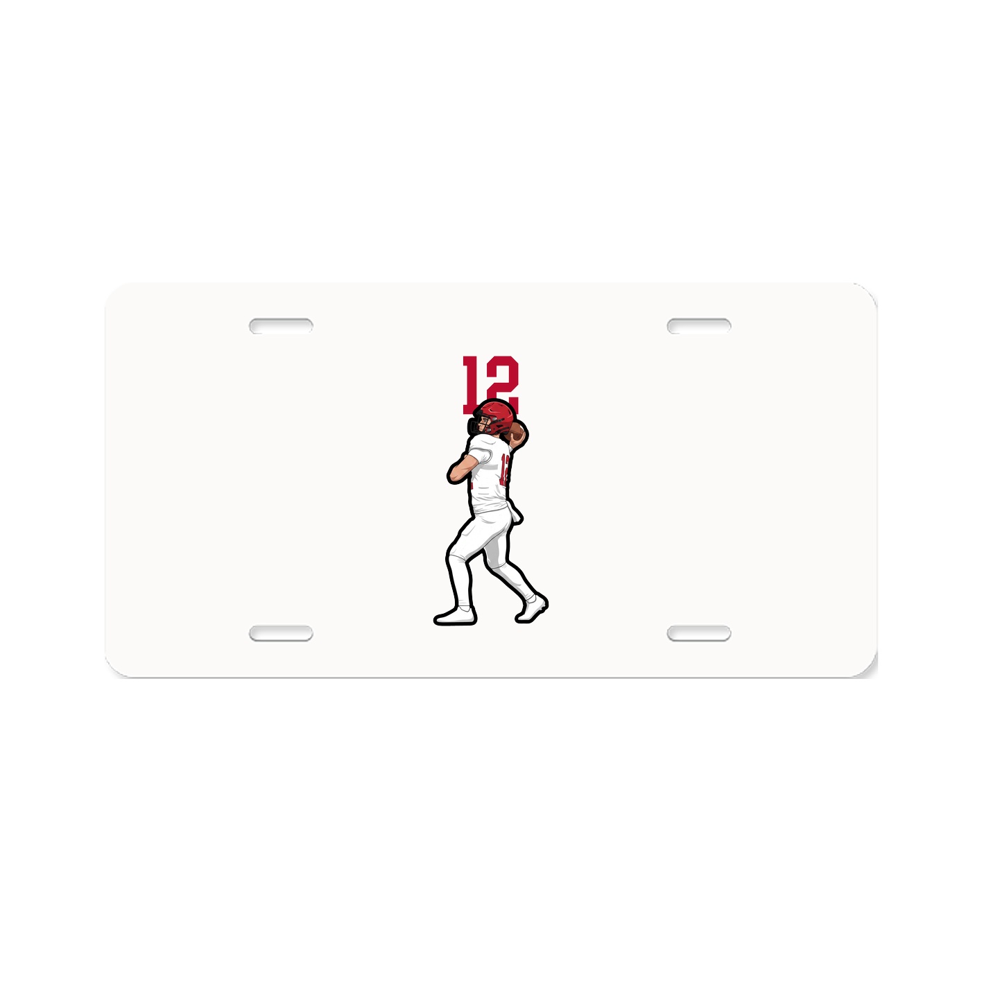 License Plate — Number Top in Classic