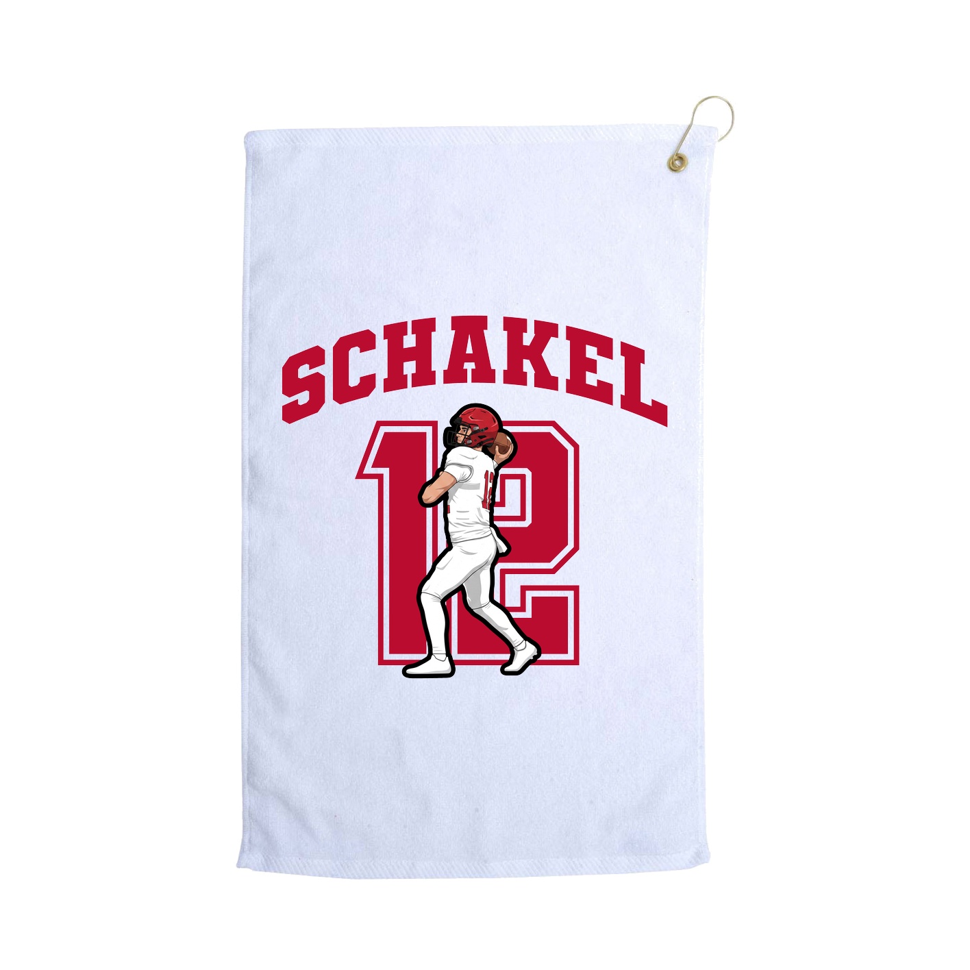 Golf Towel — Number in White