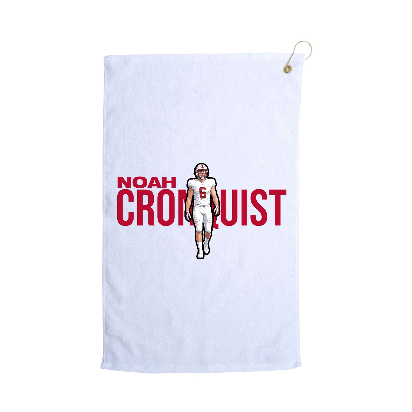 Golf Towel — Player Name in White