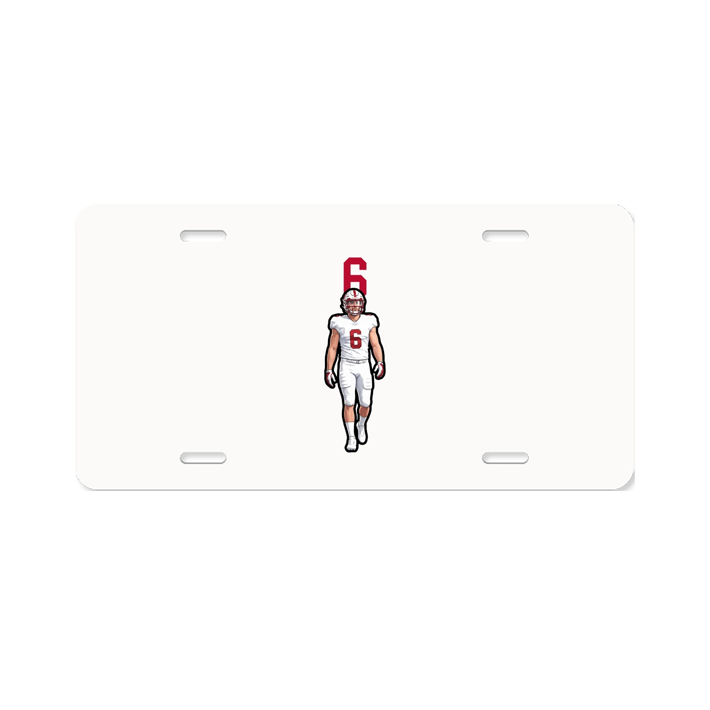 License Plate — Number Top in Classic
