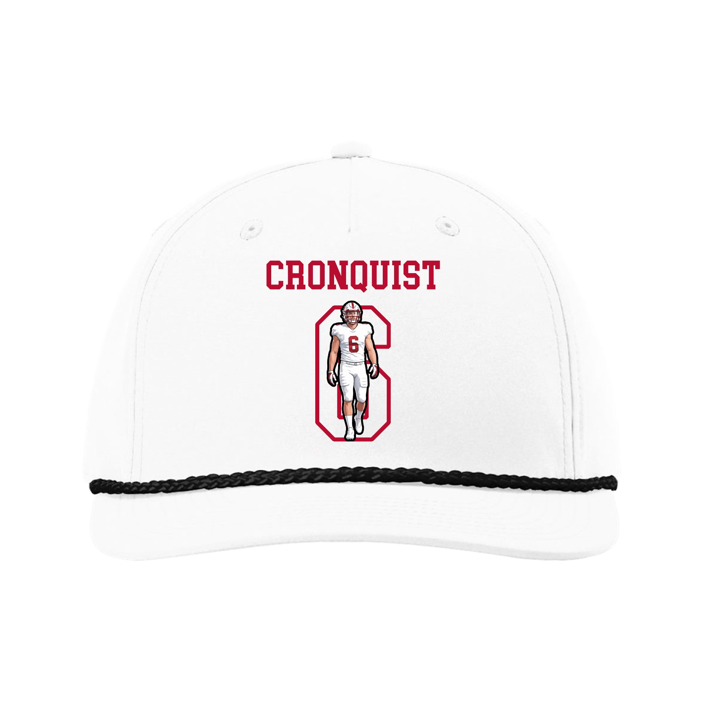 Five-Panel Classic Rope Cap — Shirsey in White