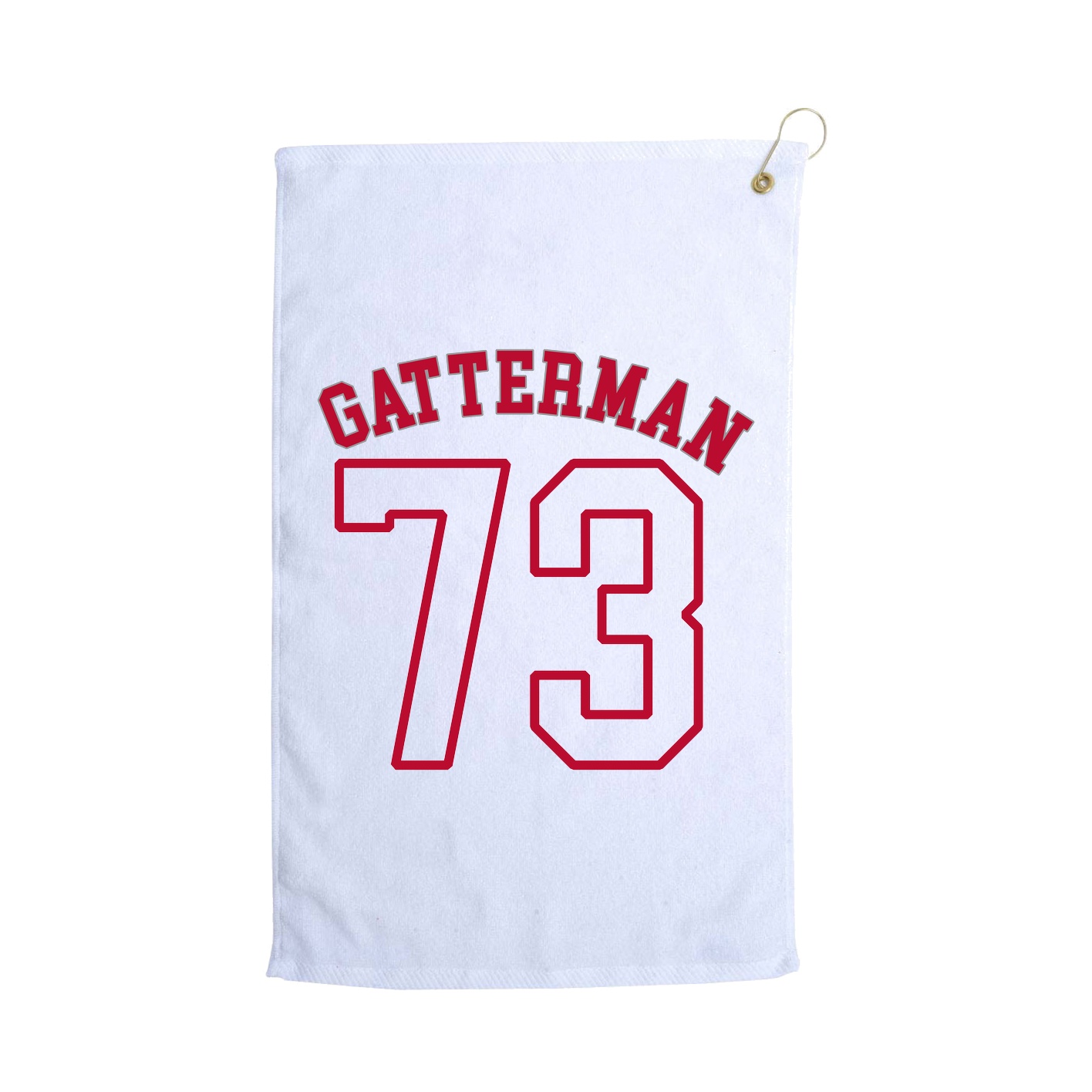Golf Towel — Shirsey Arch in White