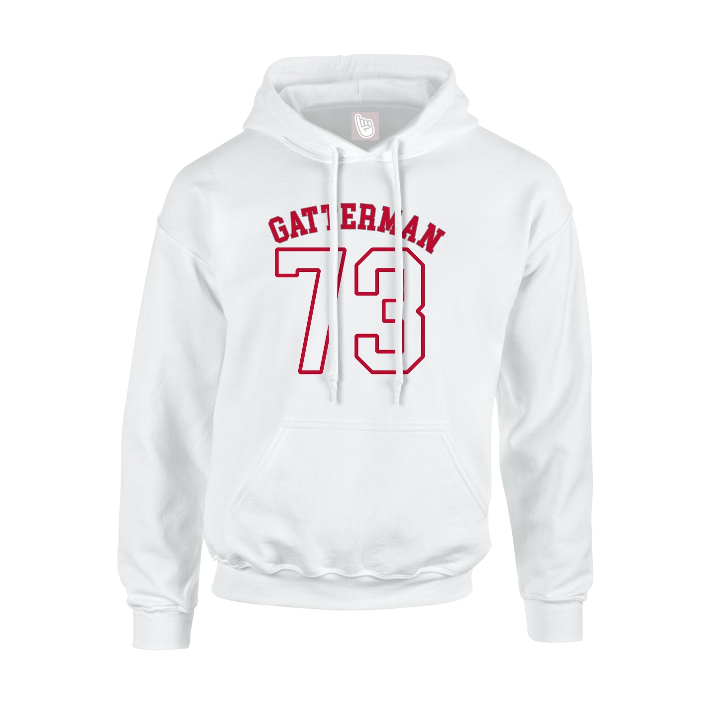 Youth Hoodie — Shirsey Arch in White