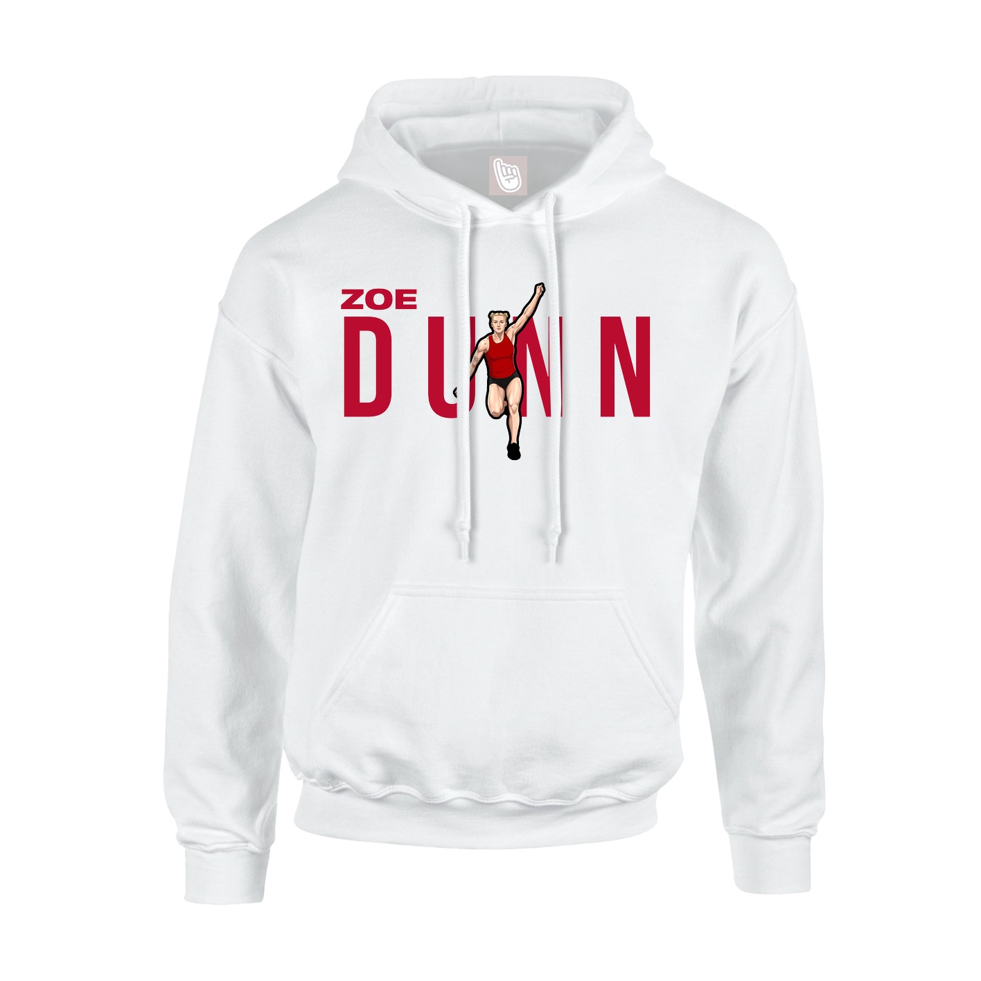 Hoodie — Player Name in White