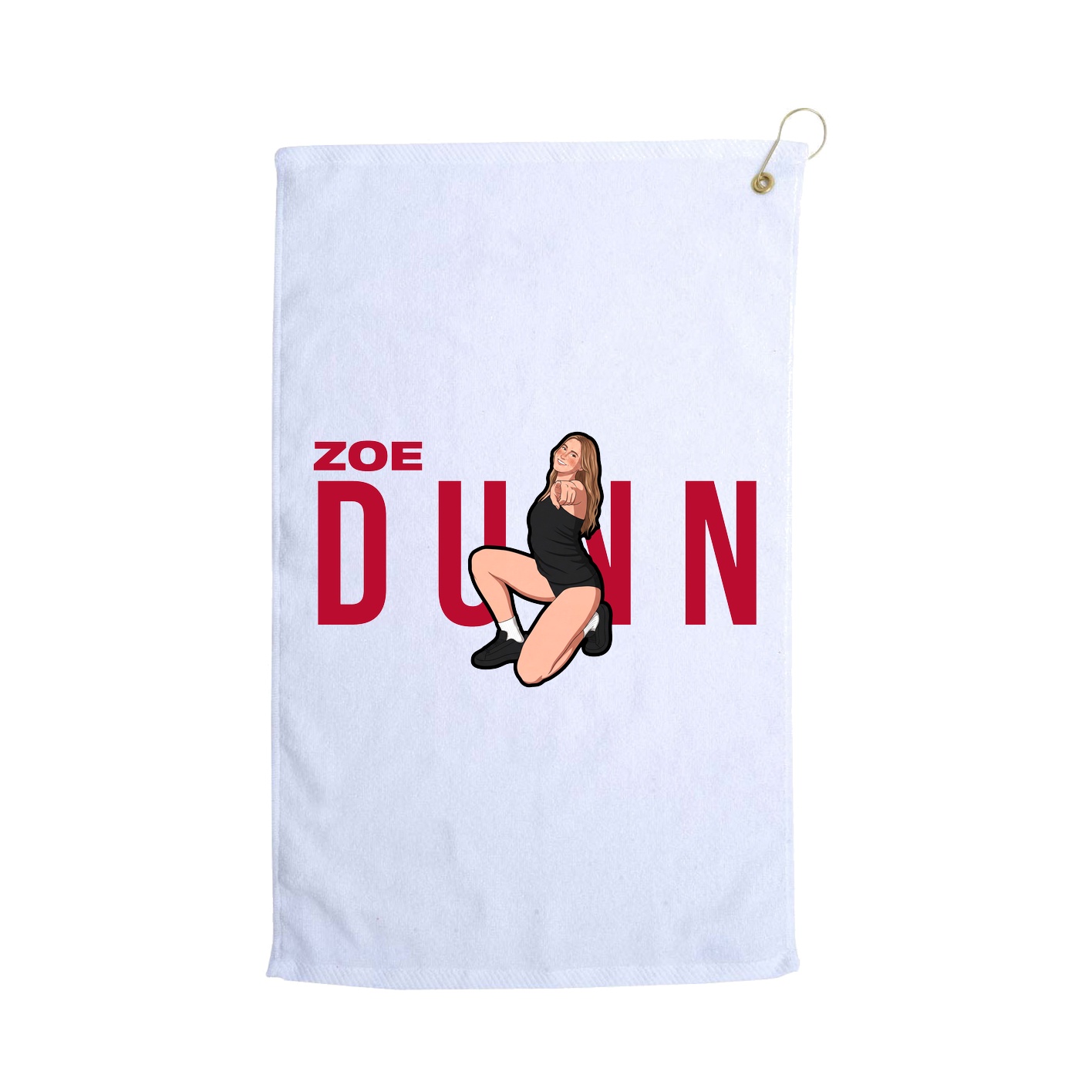 Golf Towel — Player Name in White