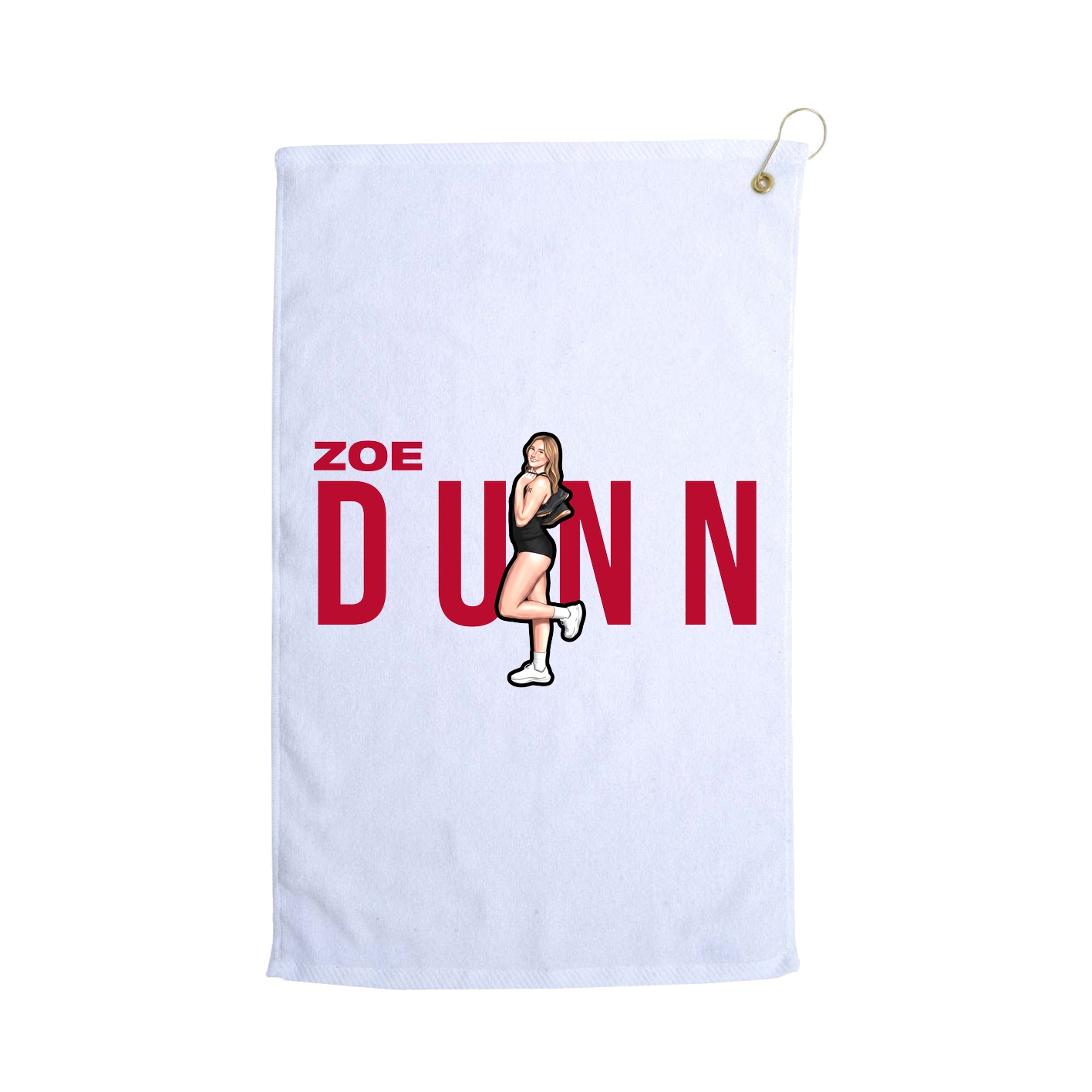 Golf Towel — Player Name in White
