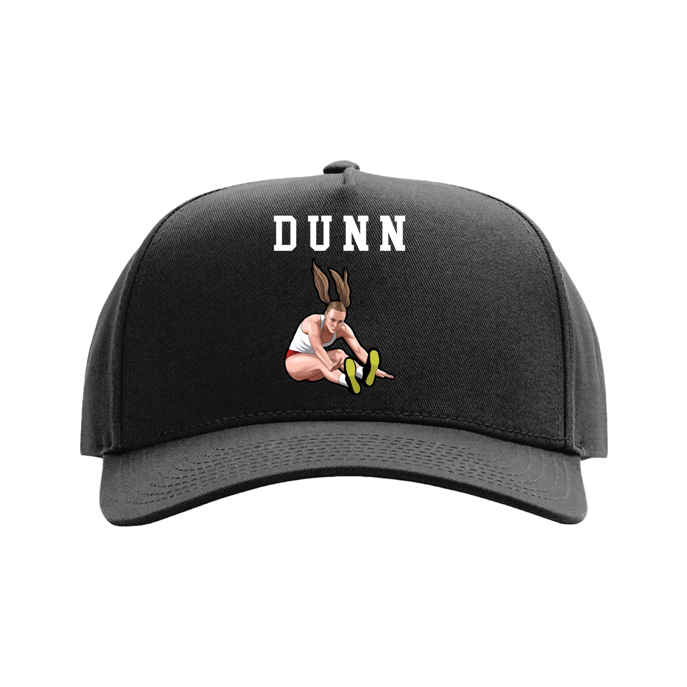 Full Fabric Five-Panel Champ Cap — Shirsey in Black
