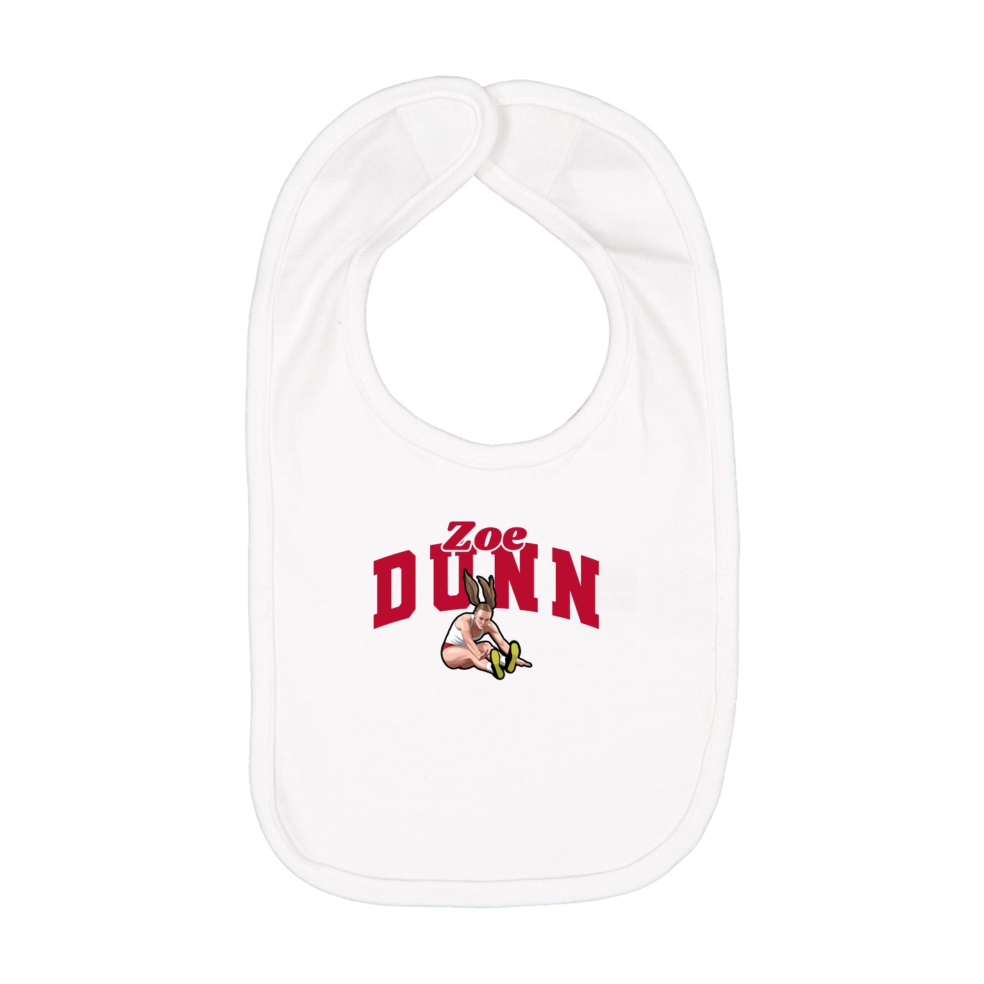 Infant Bib — Signature Arch in White